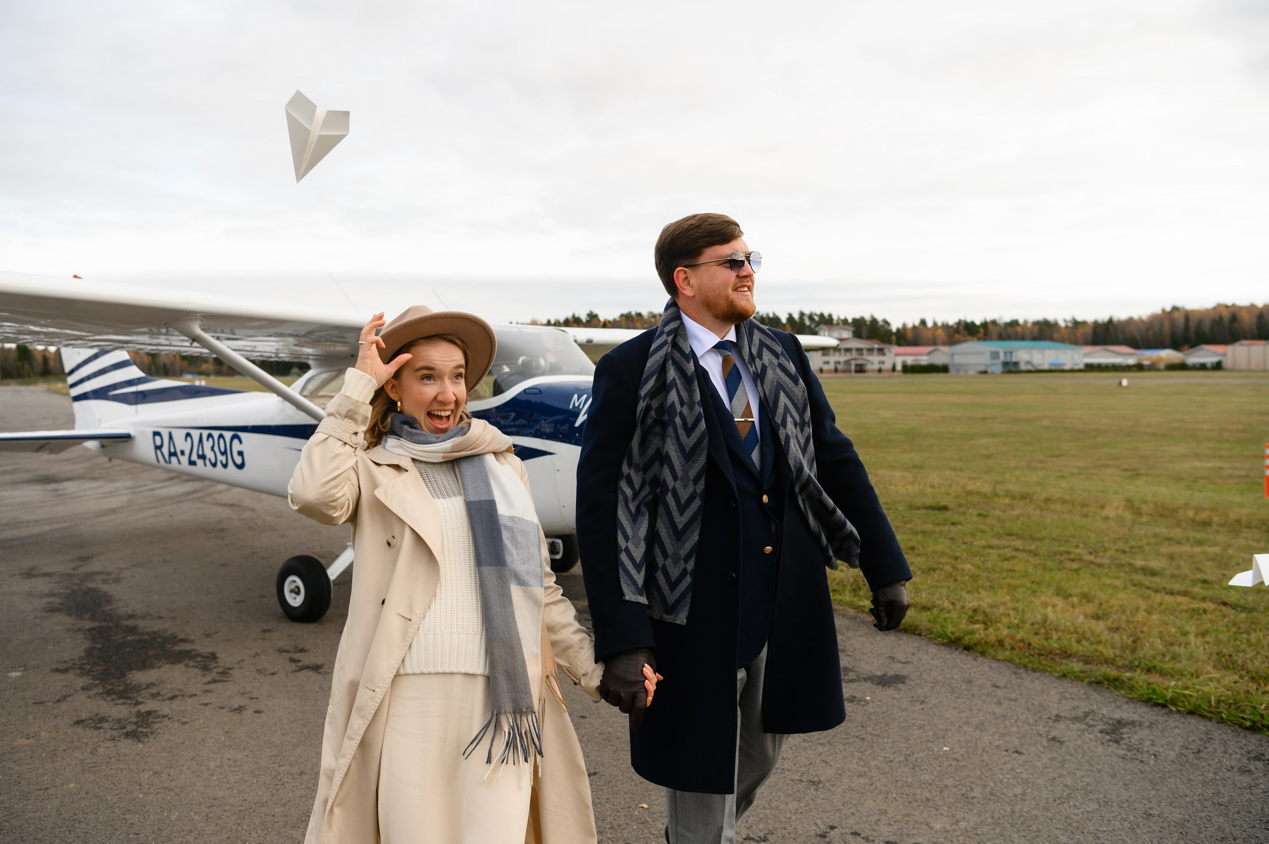 Love-story. Самолёт. Фотограф Марина Росси