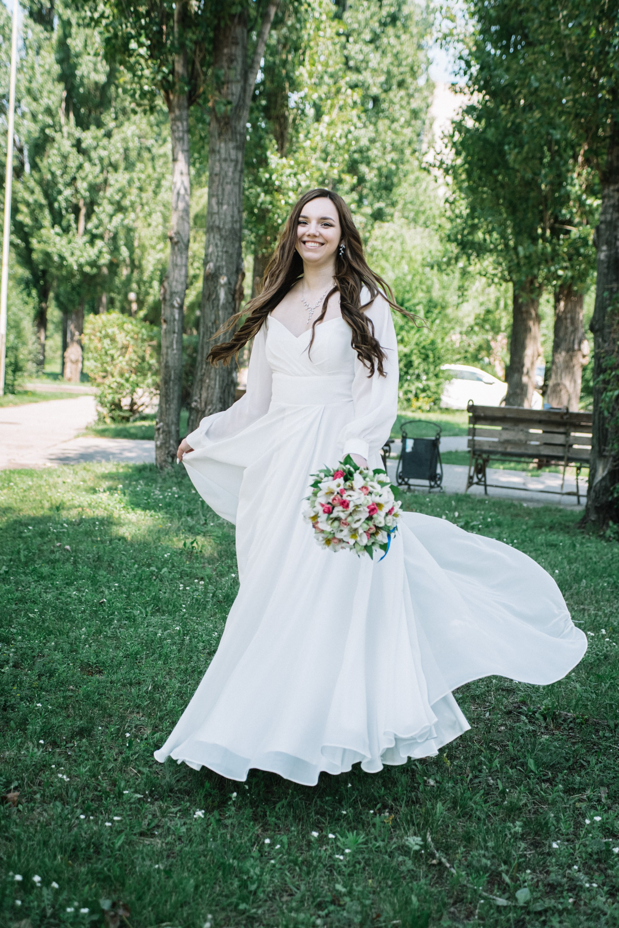 Свадебная фотосессия в автомобиле