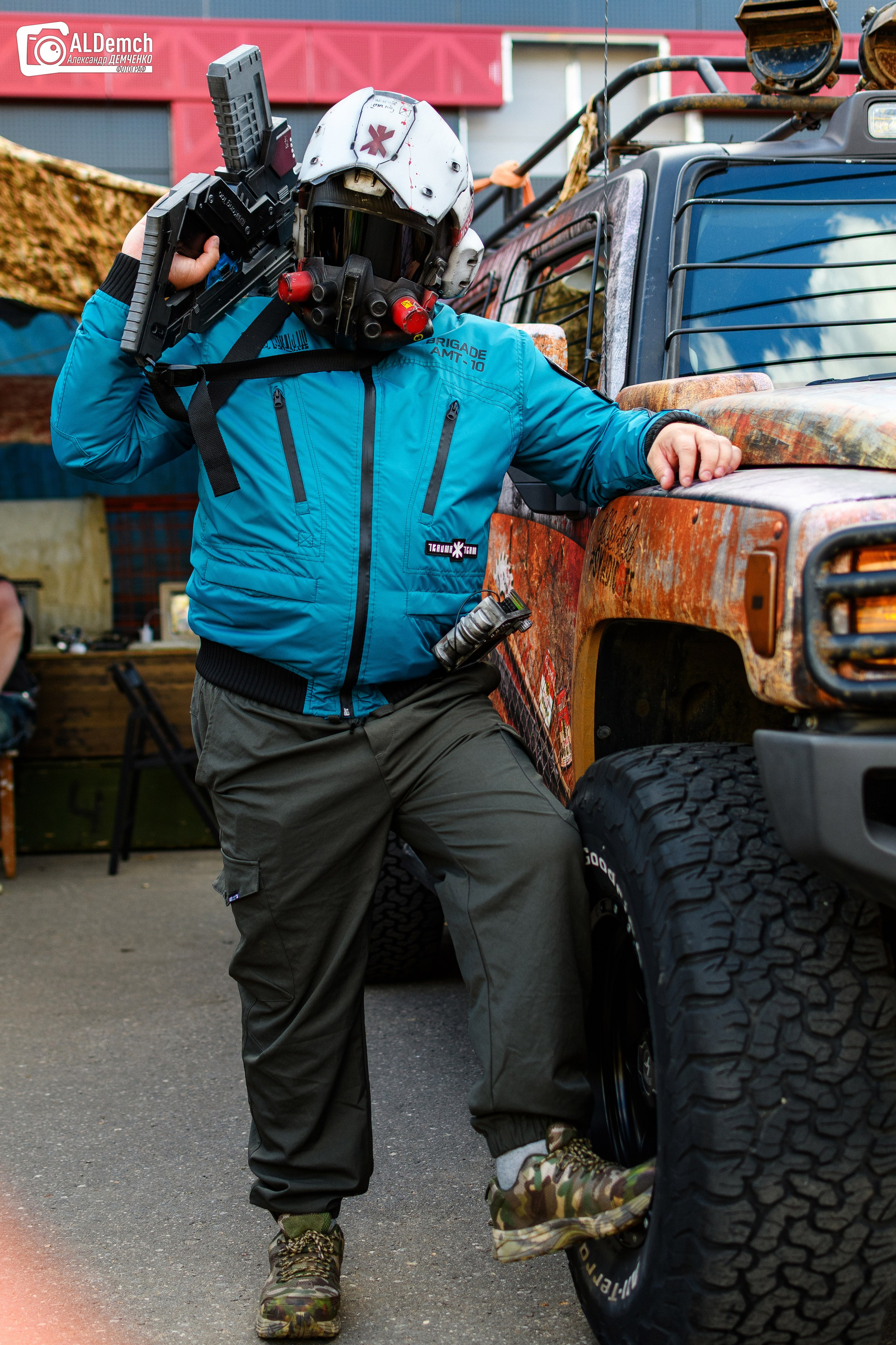 Cyberpunk 2077 Trauma Team косплей фотосессия в Москве