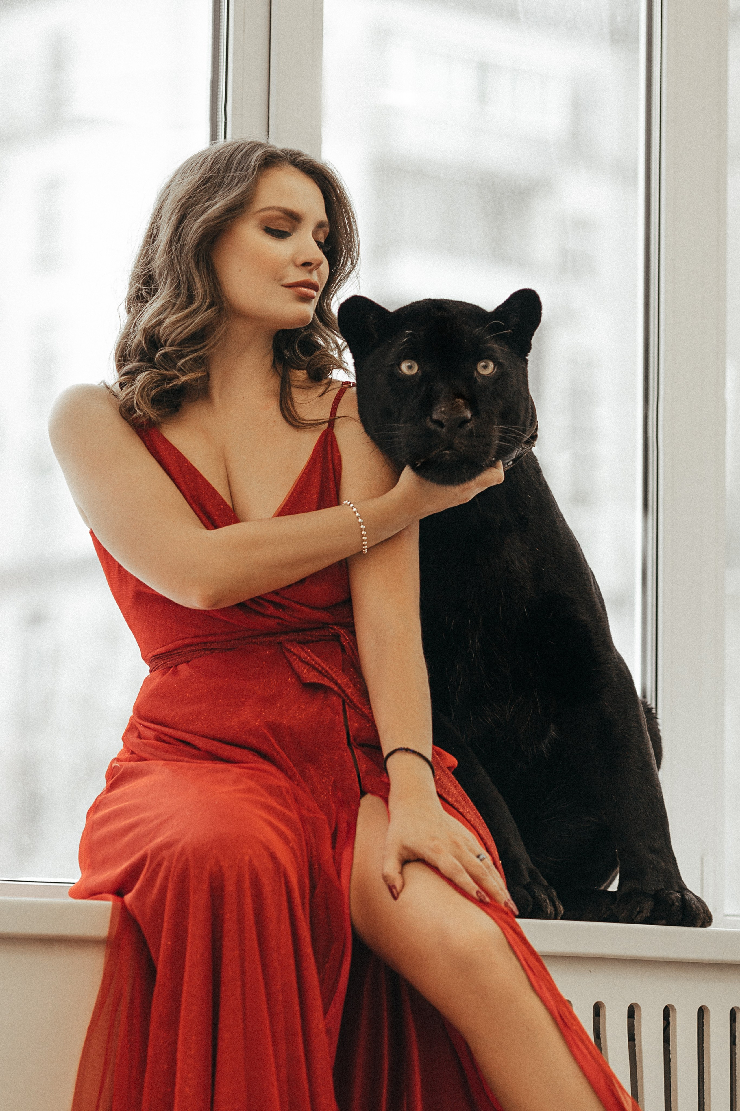 Съёмка с пантерой. Женский и семейный фотограф в Москве Ирина Вертебная