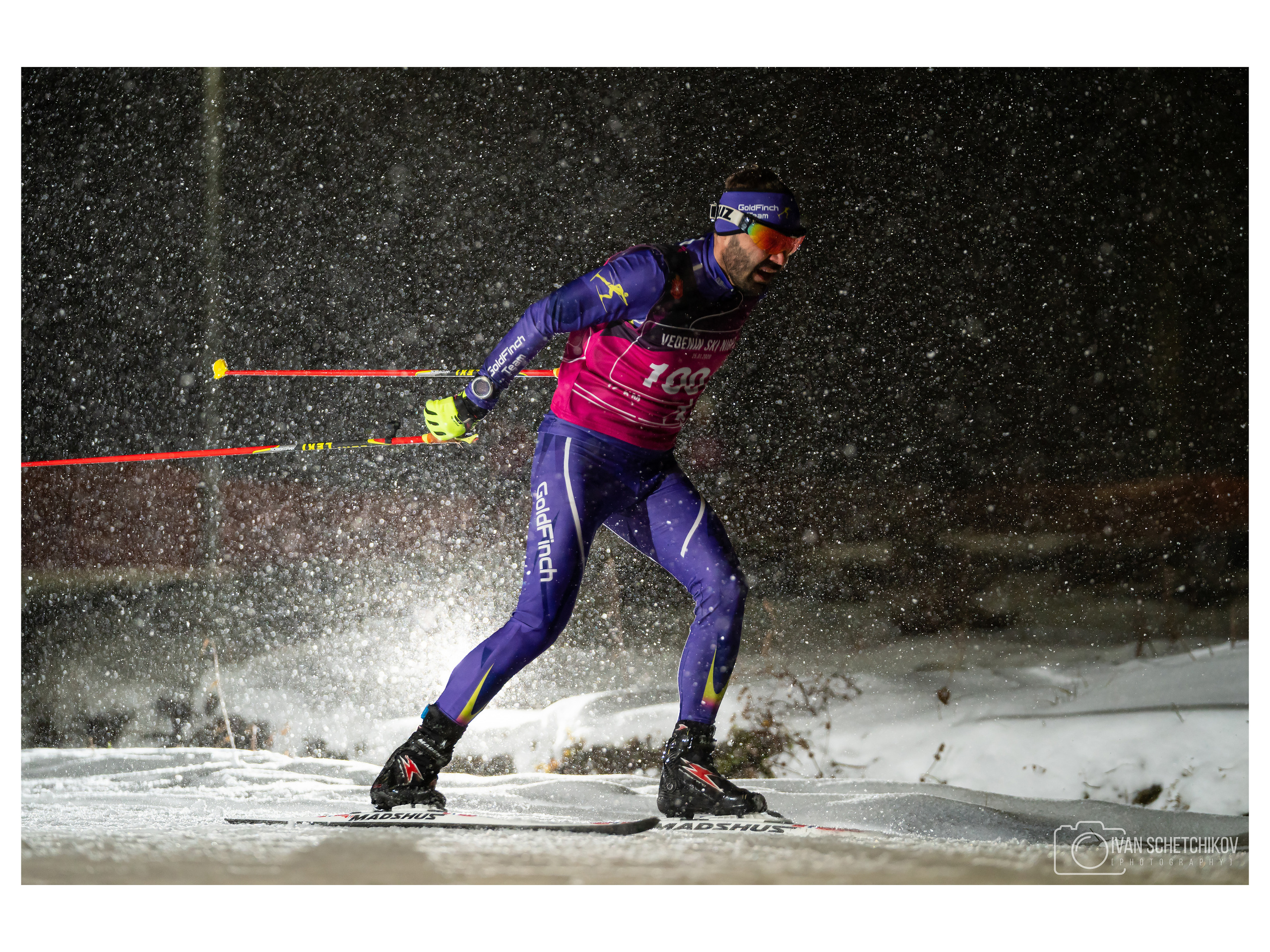 Vedenin Ski Night. Спортивный и репортажный фотограф Иван Счетчиков