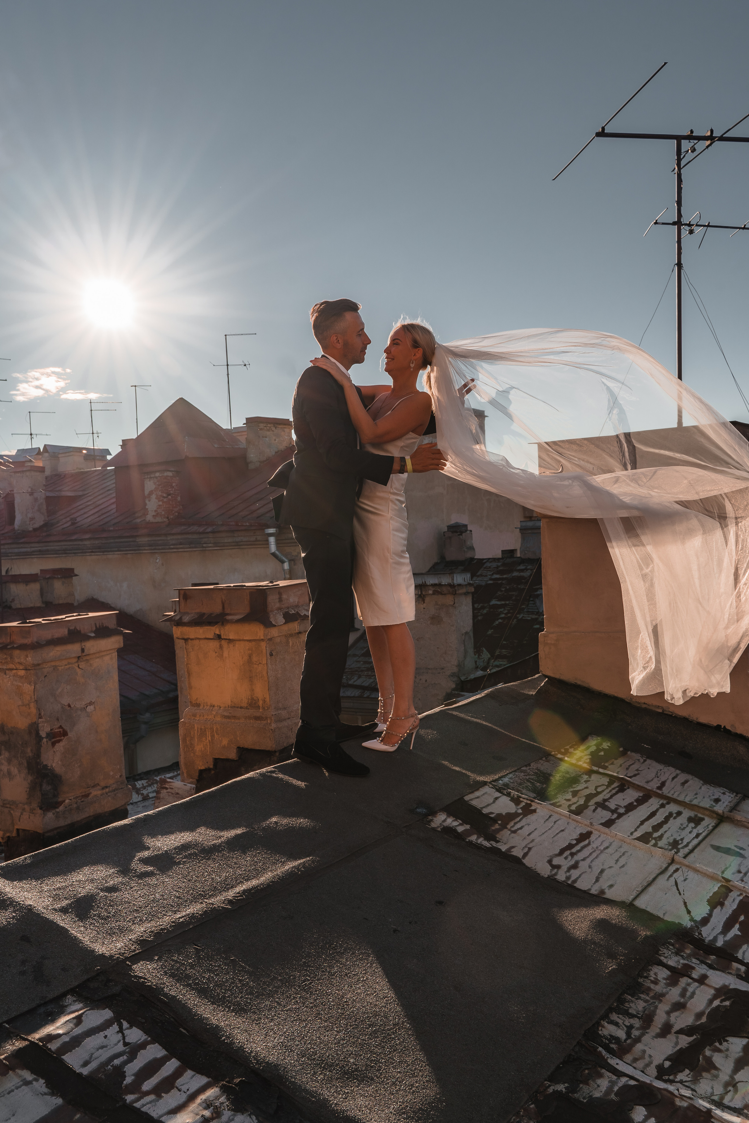 Лавстори на крыше напротив Исаакиевского собора