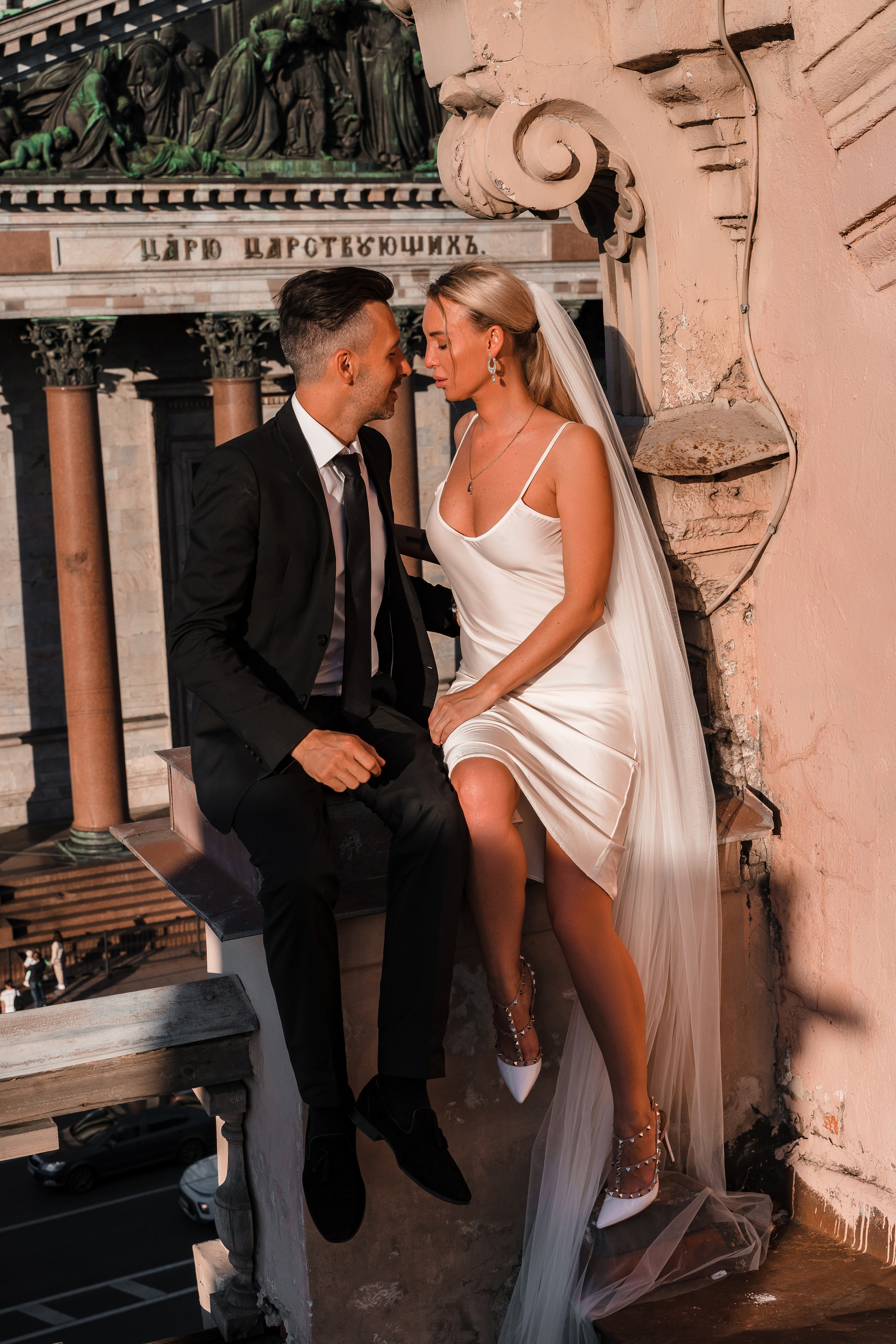 Лавстори на крыше напротив Исаакиевского собора