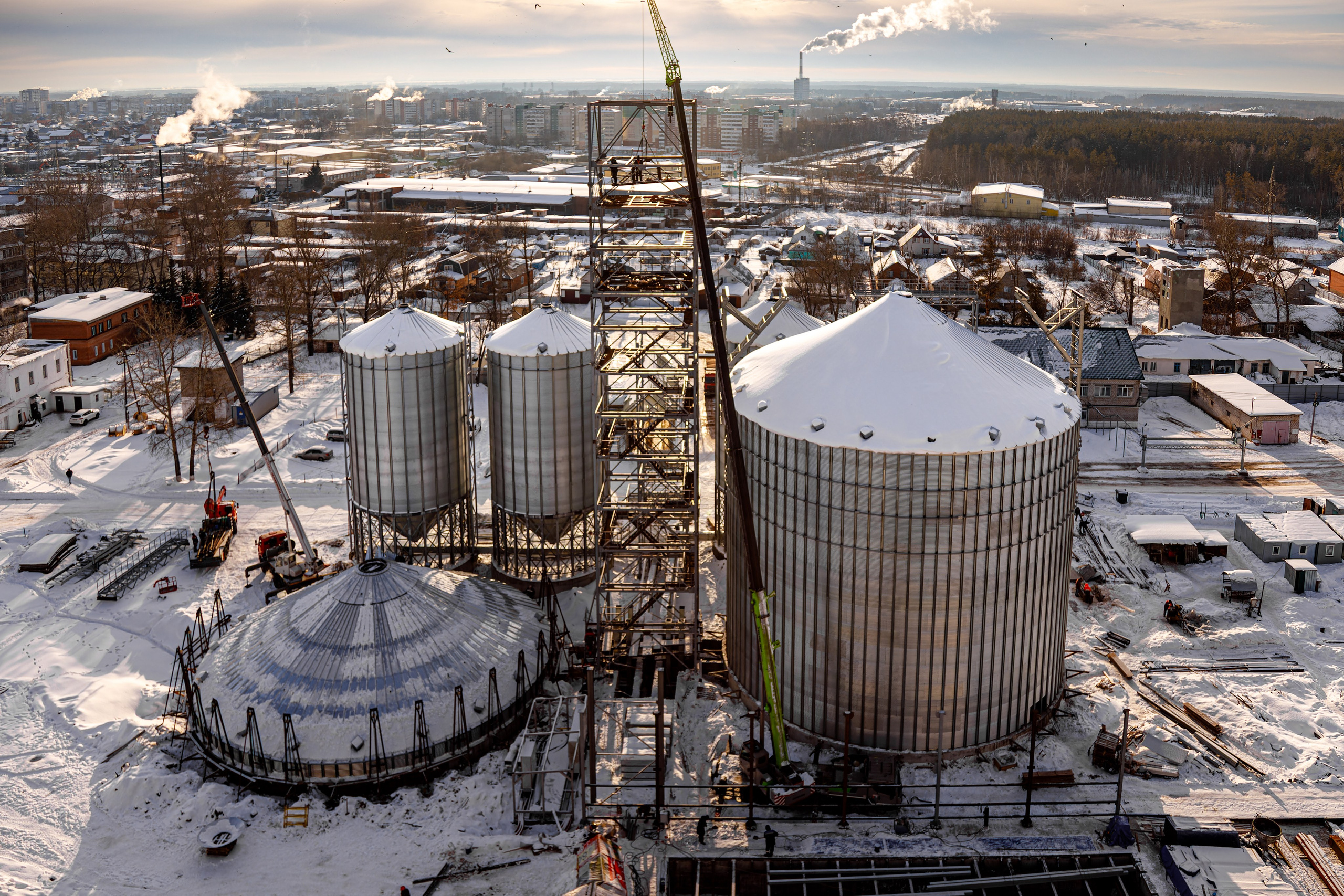 Деметра холдинг Димитровградский Элеватор Этапы строительства. Фотограф в Самаре Максим Тырин