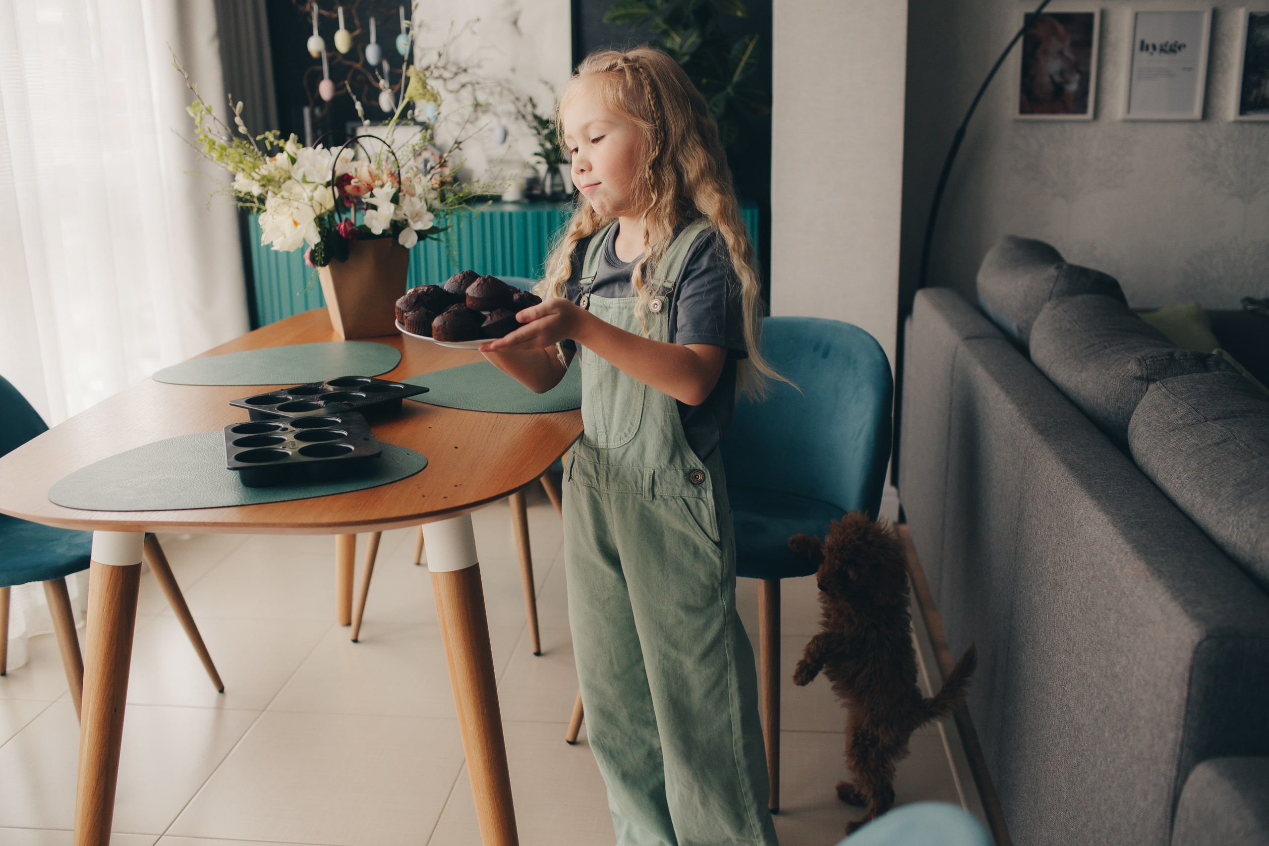 Семейная фотосессия со щенком. Фотограф Евгения Мальцева, Архангельск