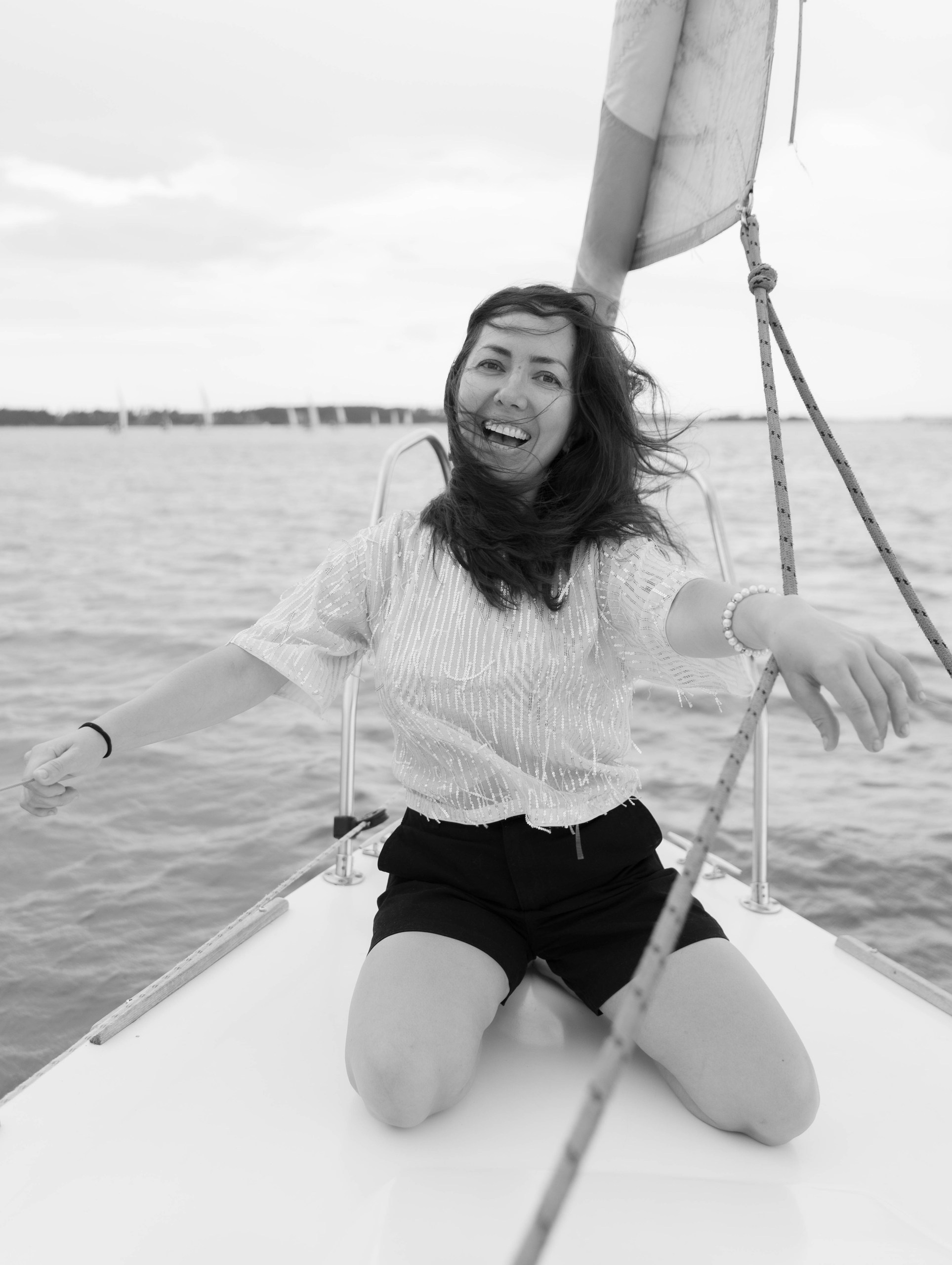 Парусные яхты. Заплыв женских комьюнити. Репортажный фотограф в Новосибирске Алена Помазунова