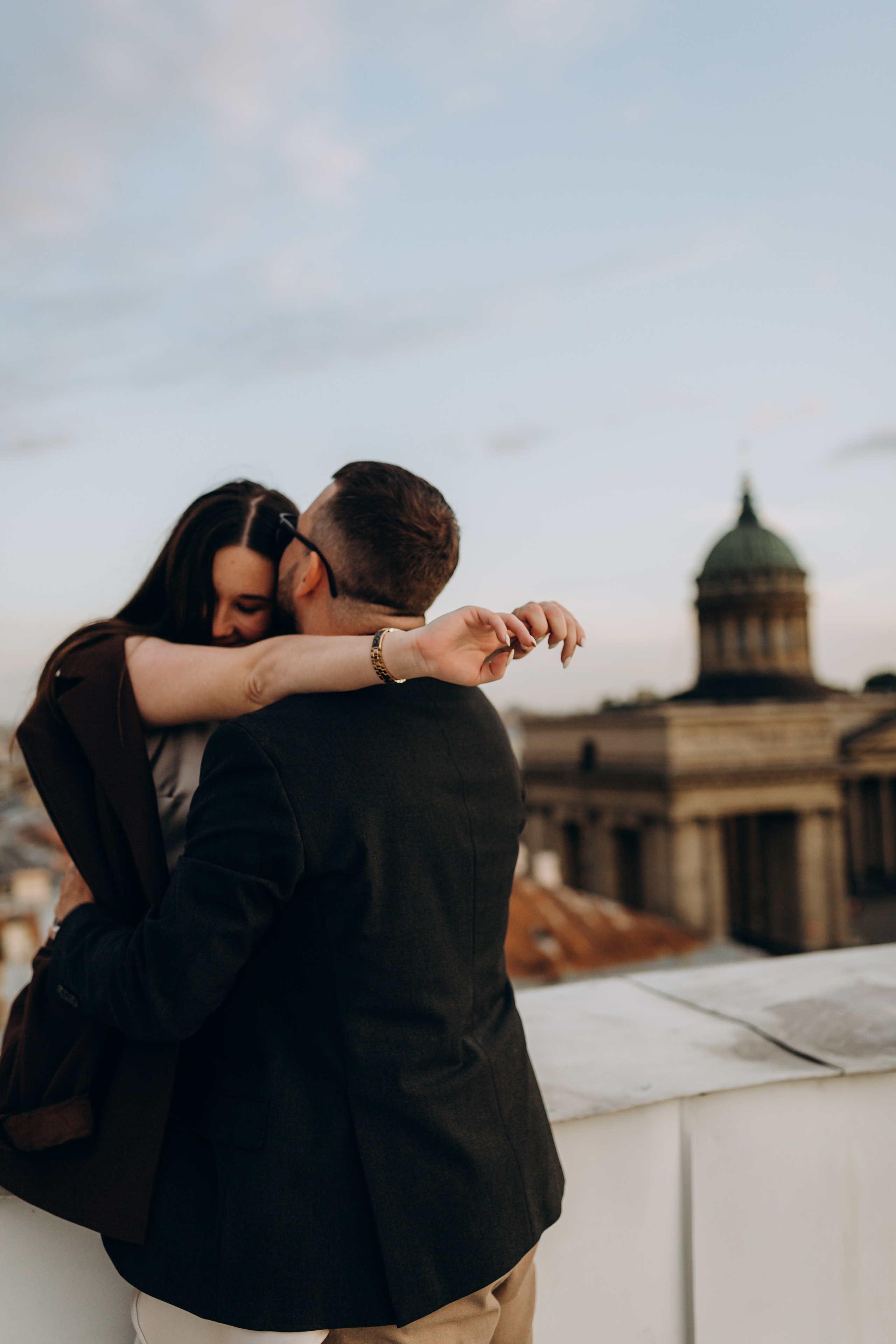LoveStory на крышах Питера. Фотограф Санкт-Петербург Князева Елизавета