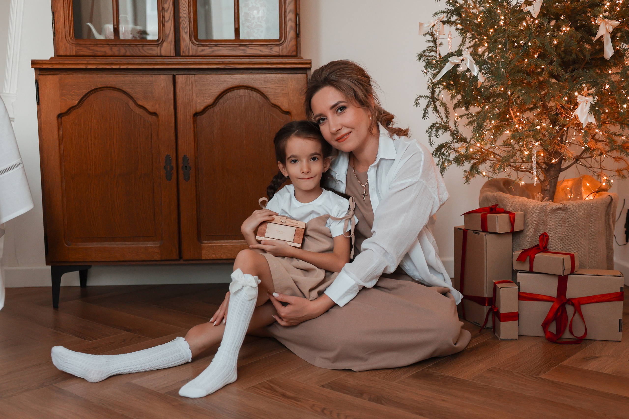 Рождественская история. Яна и Ева. Ваш семейный newborn и lifestyle фотограф в СПБ Наталья Журавлева