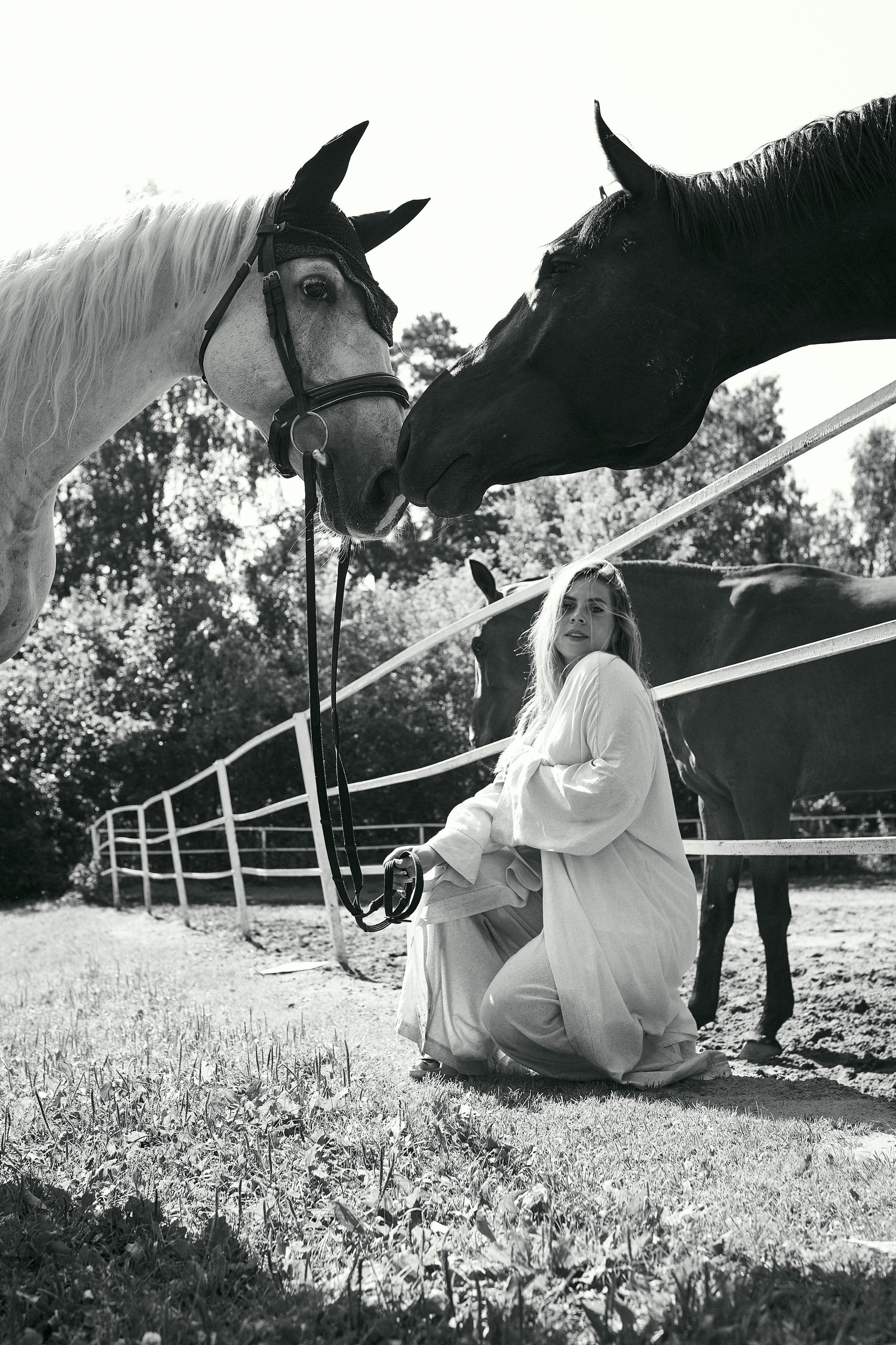 Арина и Аруна. Фотосессии с лошадьми в Москве, Новосибирске