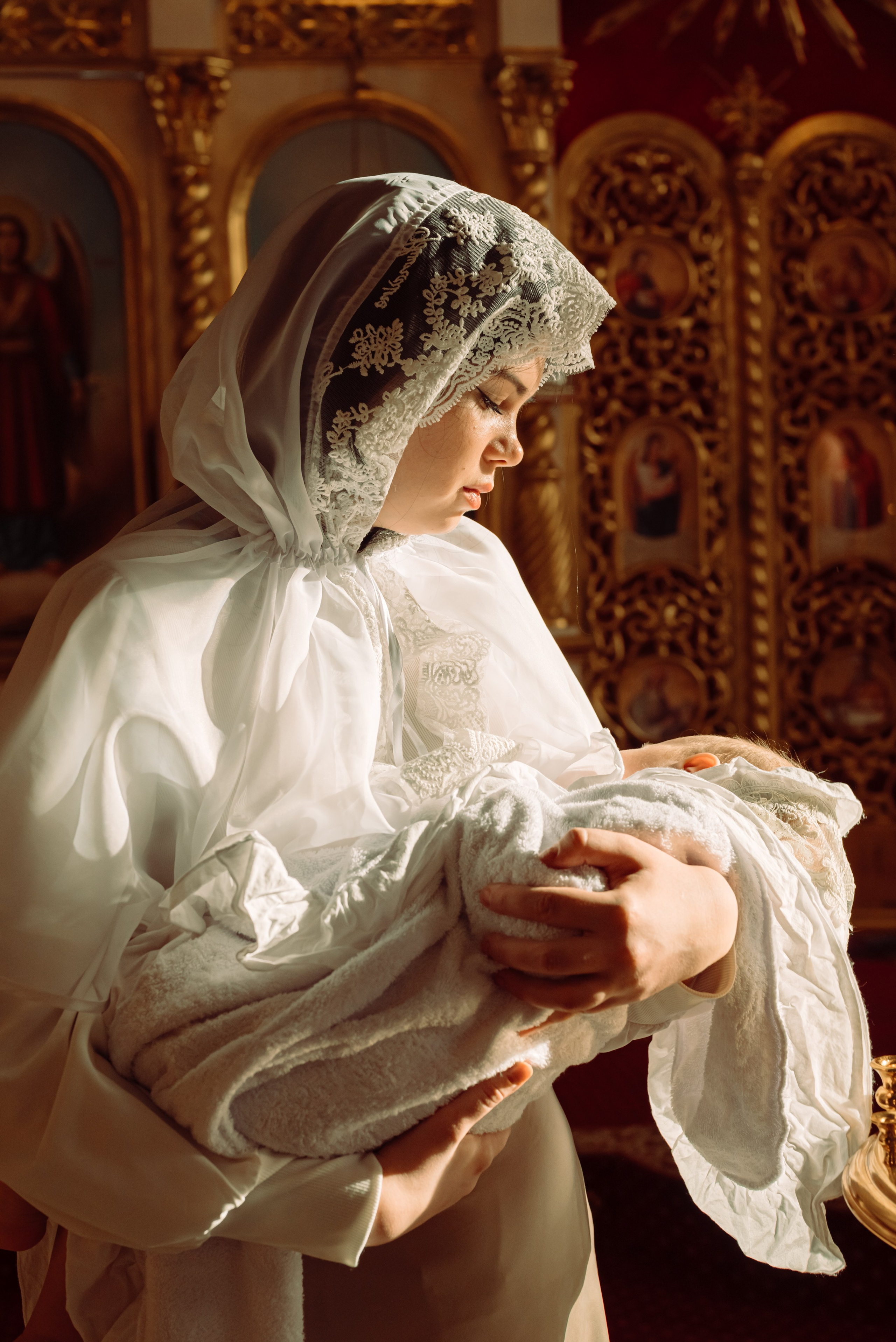 Крещение Амелии. Фотограф новорожденных в Норильске Виктория Шагалиева