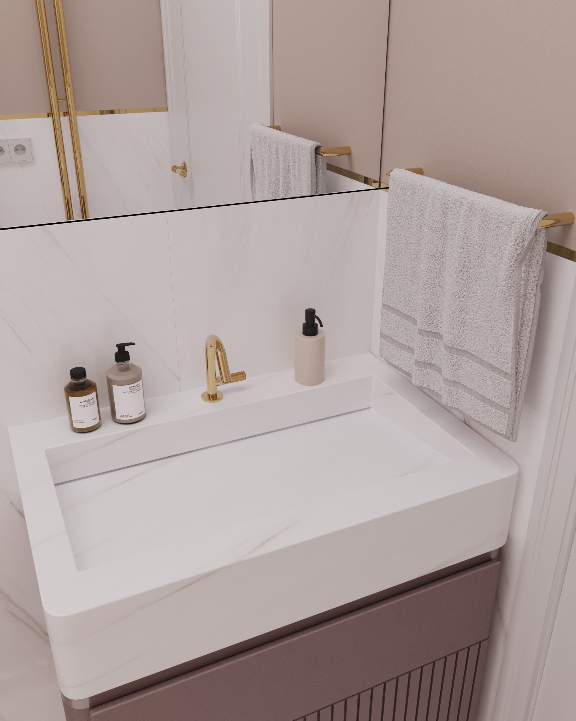 Неоклассика — квартира студия