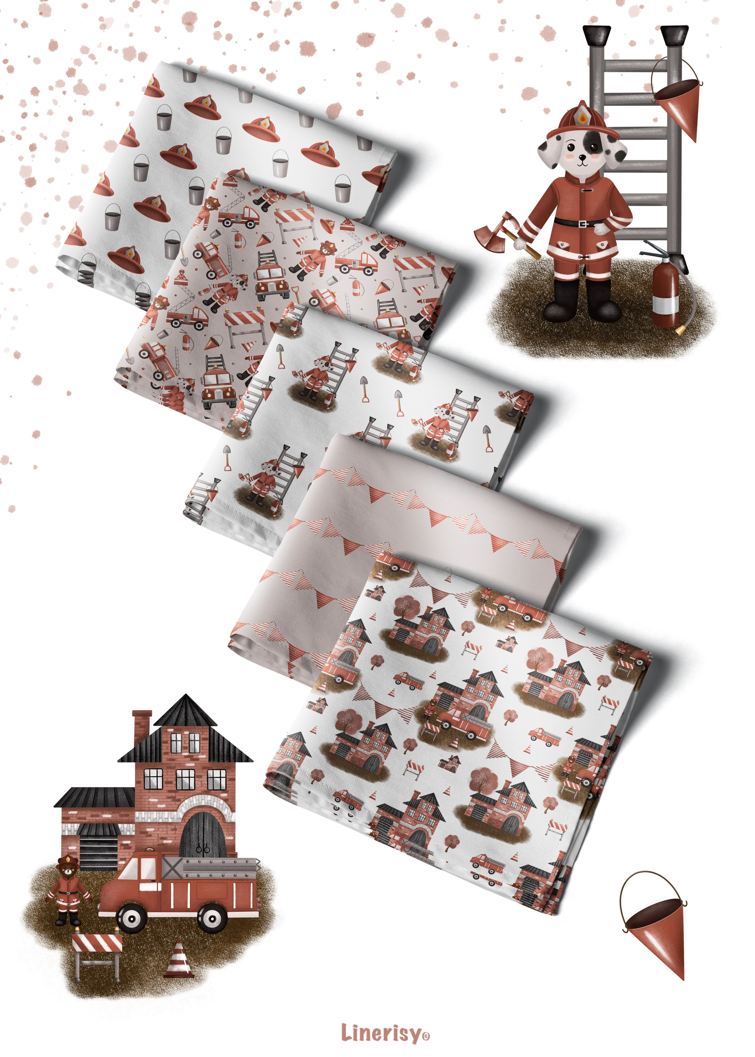 Бесшовные паттерны. Художник-иллюстратор Евгения Бекренёва