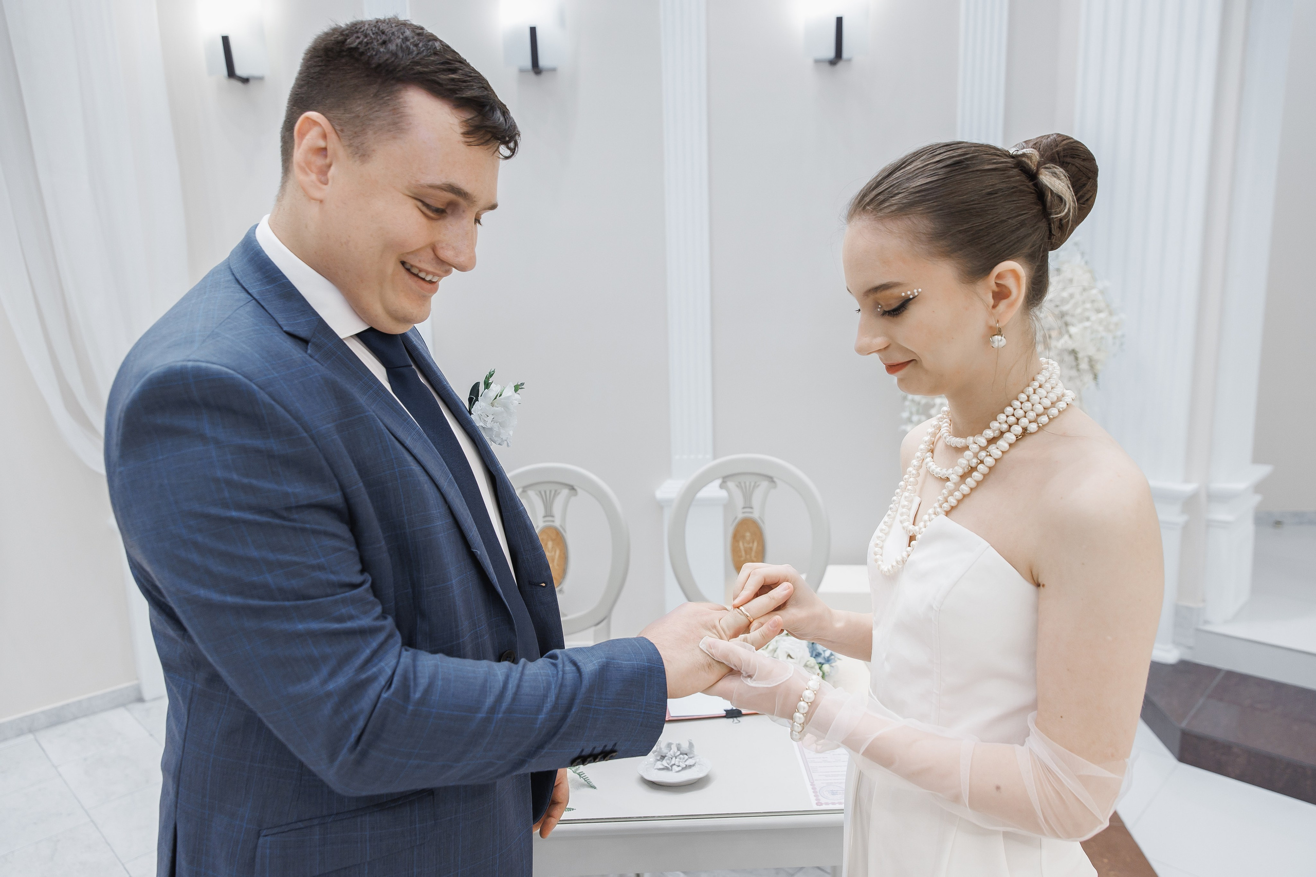 Обмен обручальными кольцами