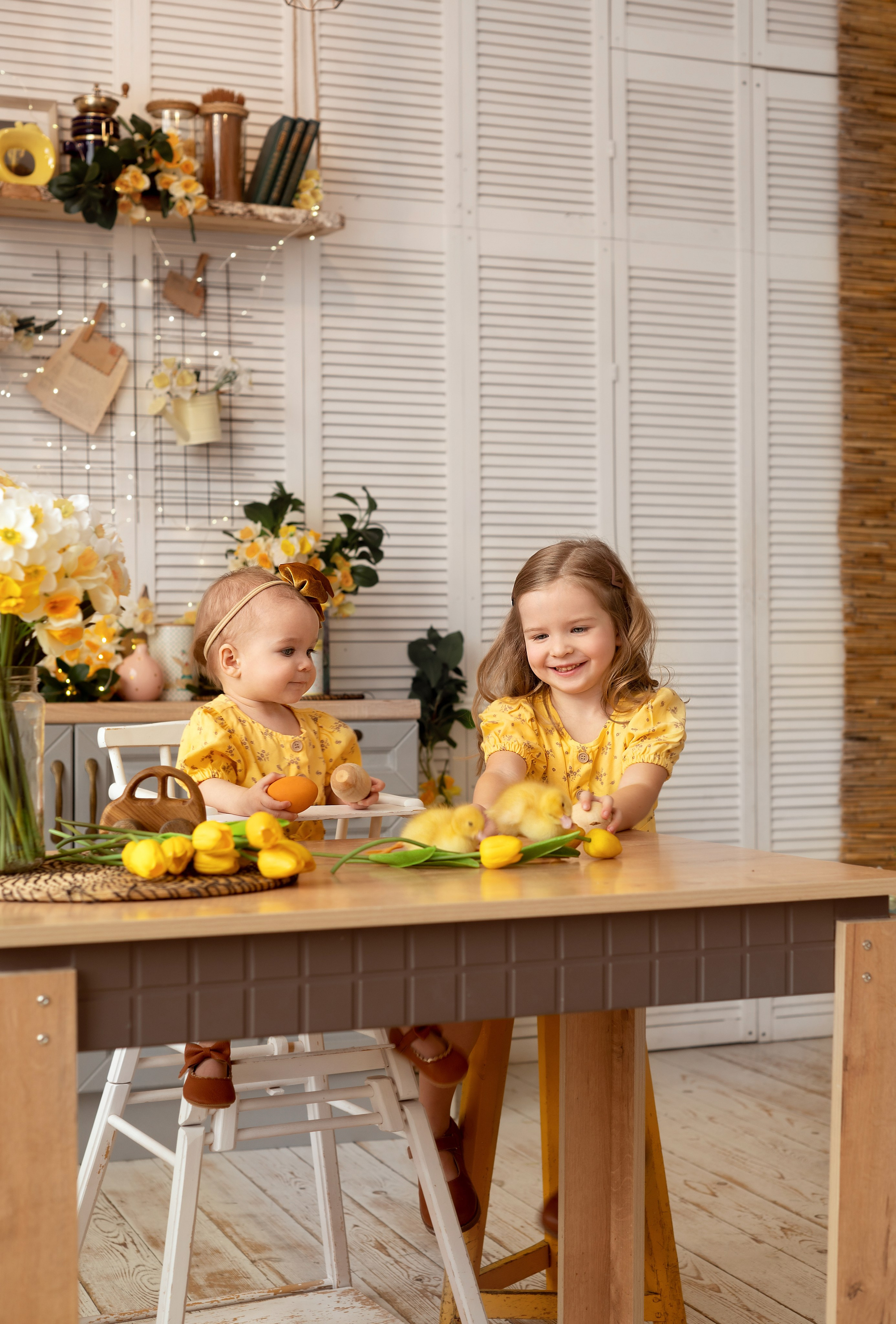 Фотосессия с утятами в Драган студио. Детский и семейный фотограф г. Москва Оксана Катаджи