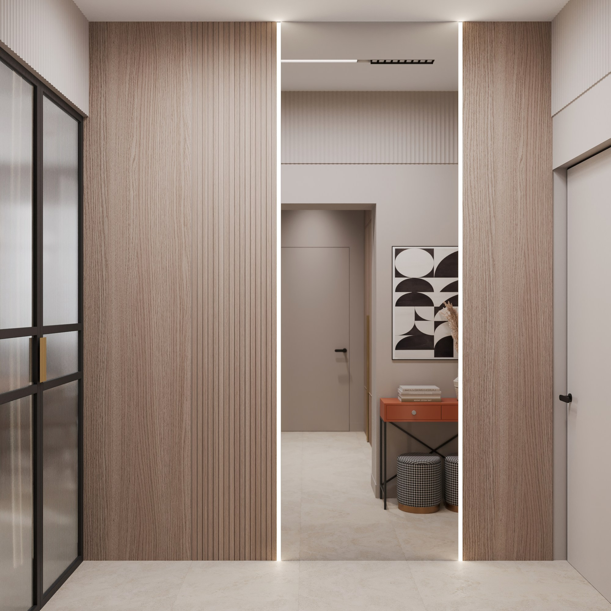 Первый этаж 2-х этажного дома. Интерьерный 3Д Визуализатор Маргарита Оберемко