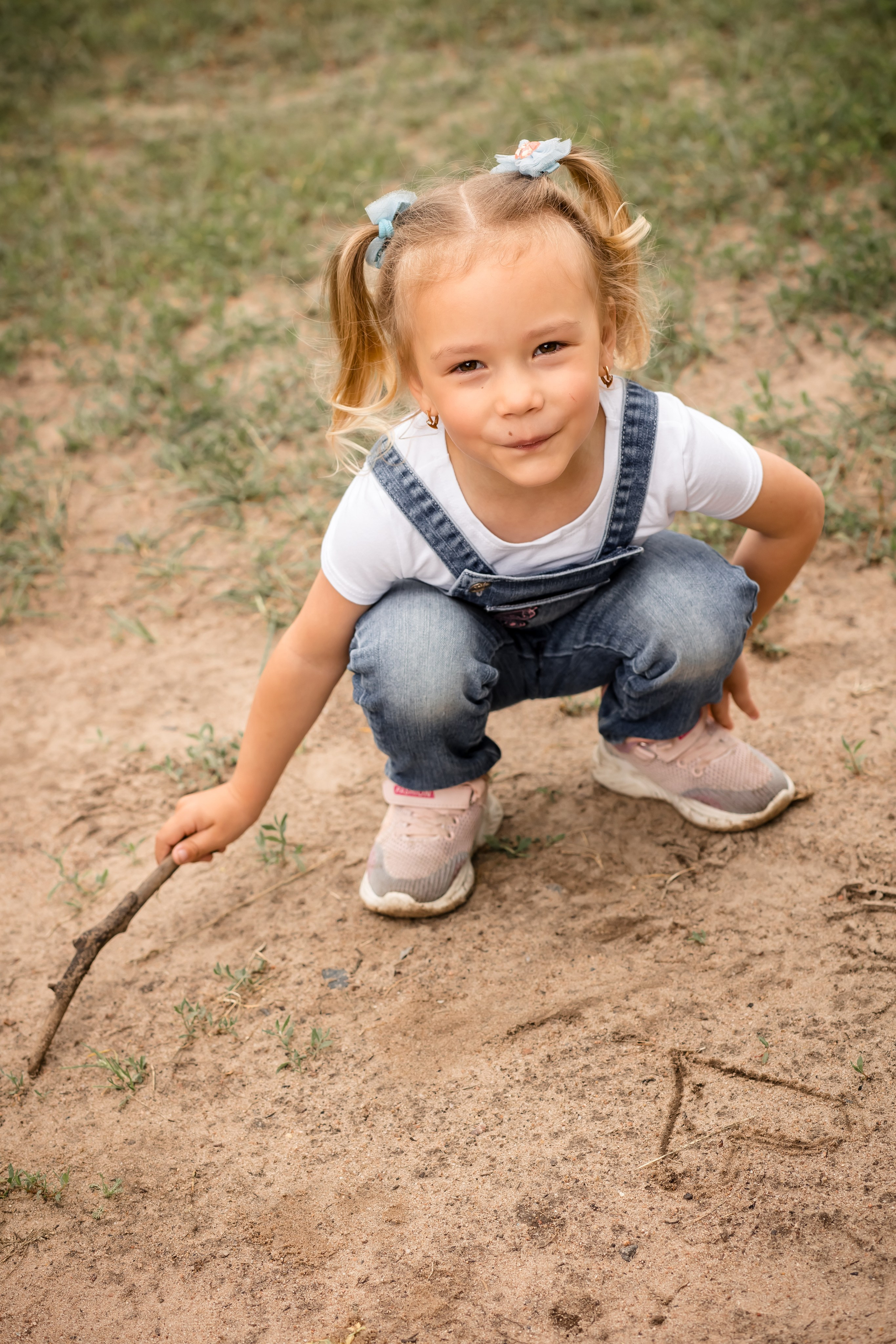 Катя с детками