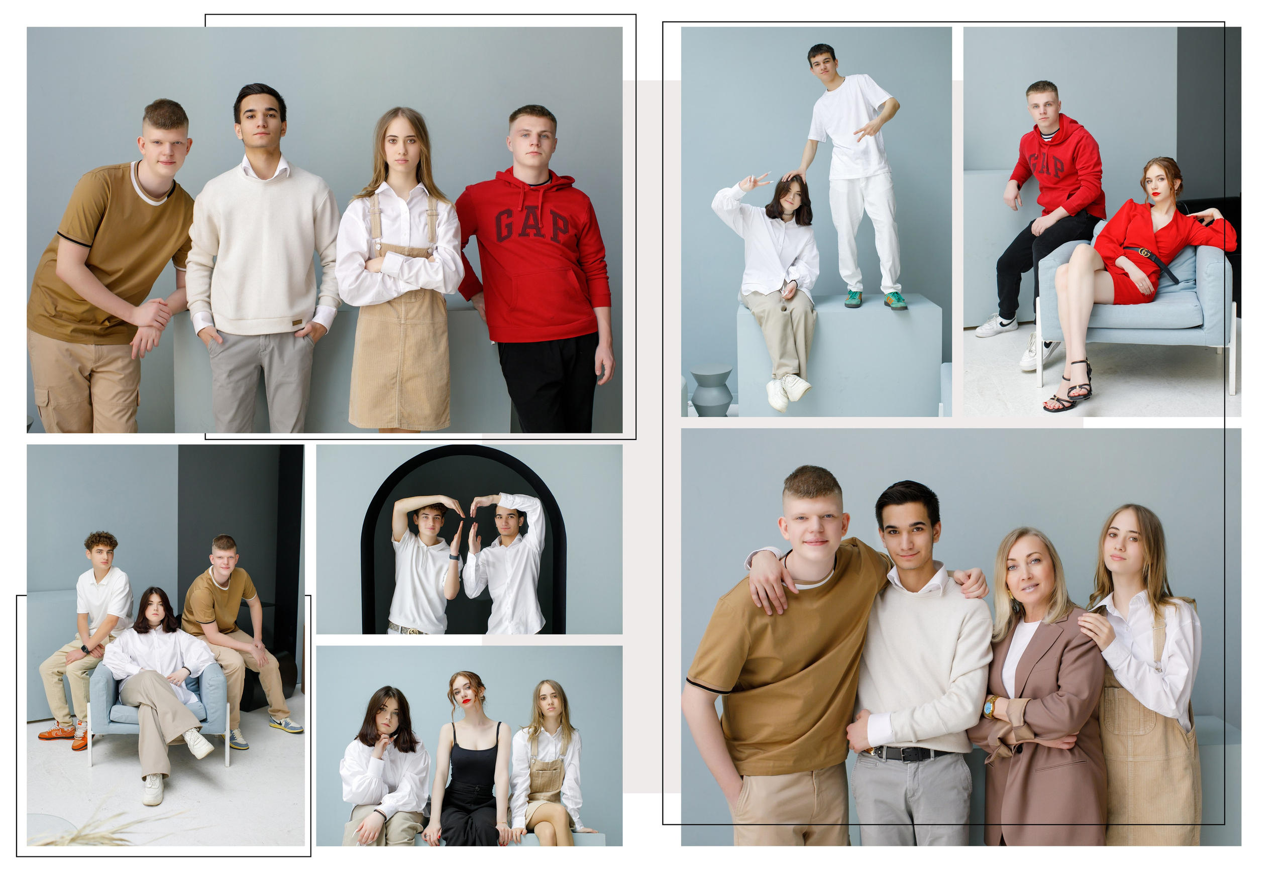 Дизайн «Шик». Школьные альбомы, Семейные съемки, Портреты, Фотограф Елена Кузнецова