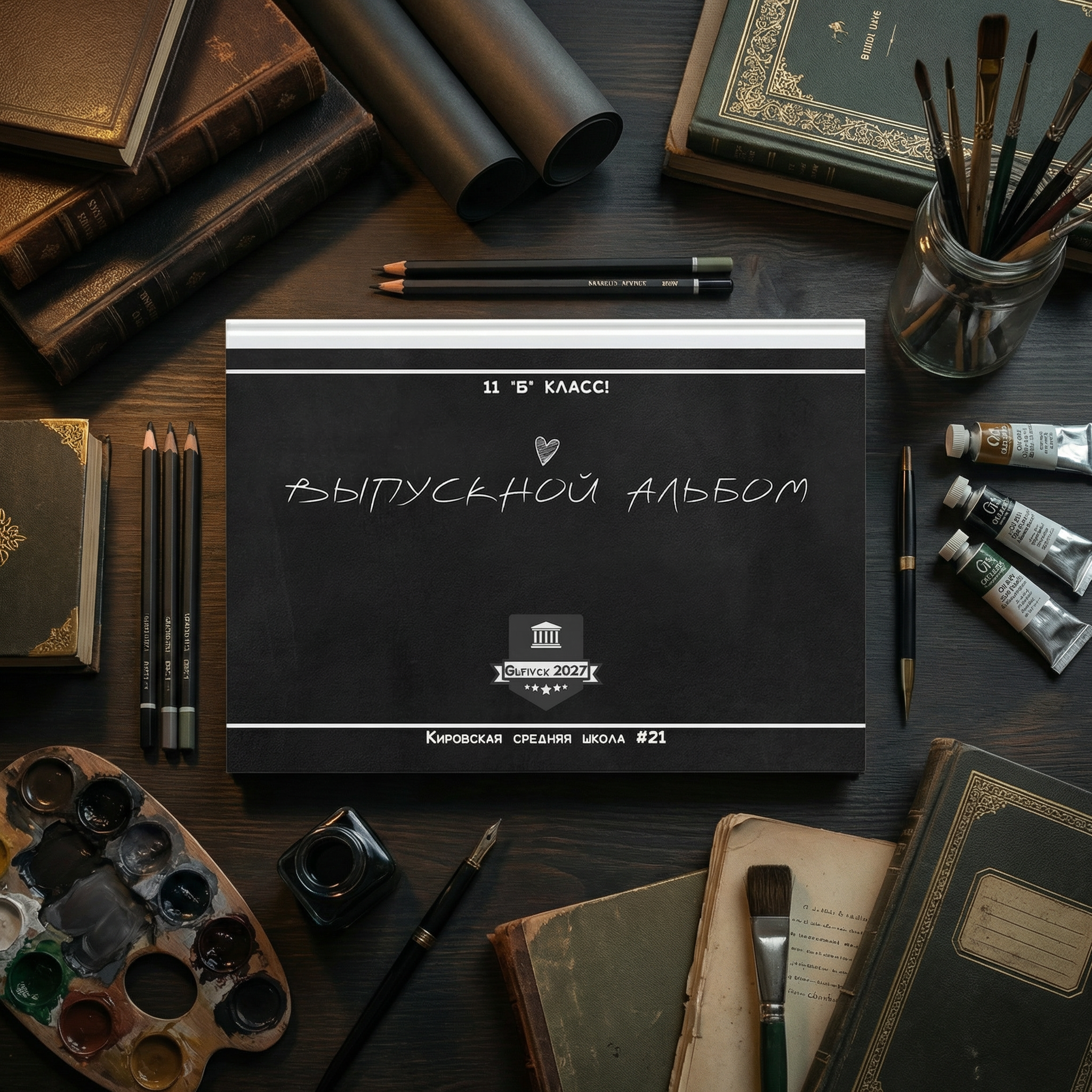 002 Black. Дизайны, psd шаблоны школьных и выпускных альбомов и обложек