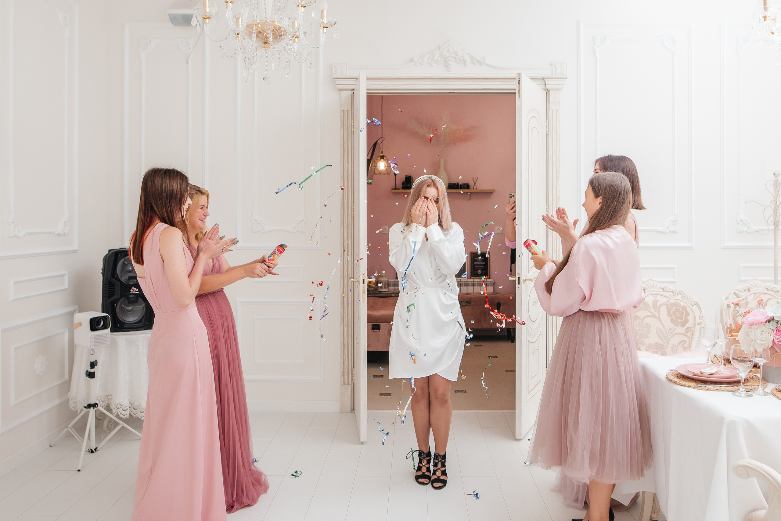 Девичник в розовом стиле. Свадебный фотограф Елена Рякина