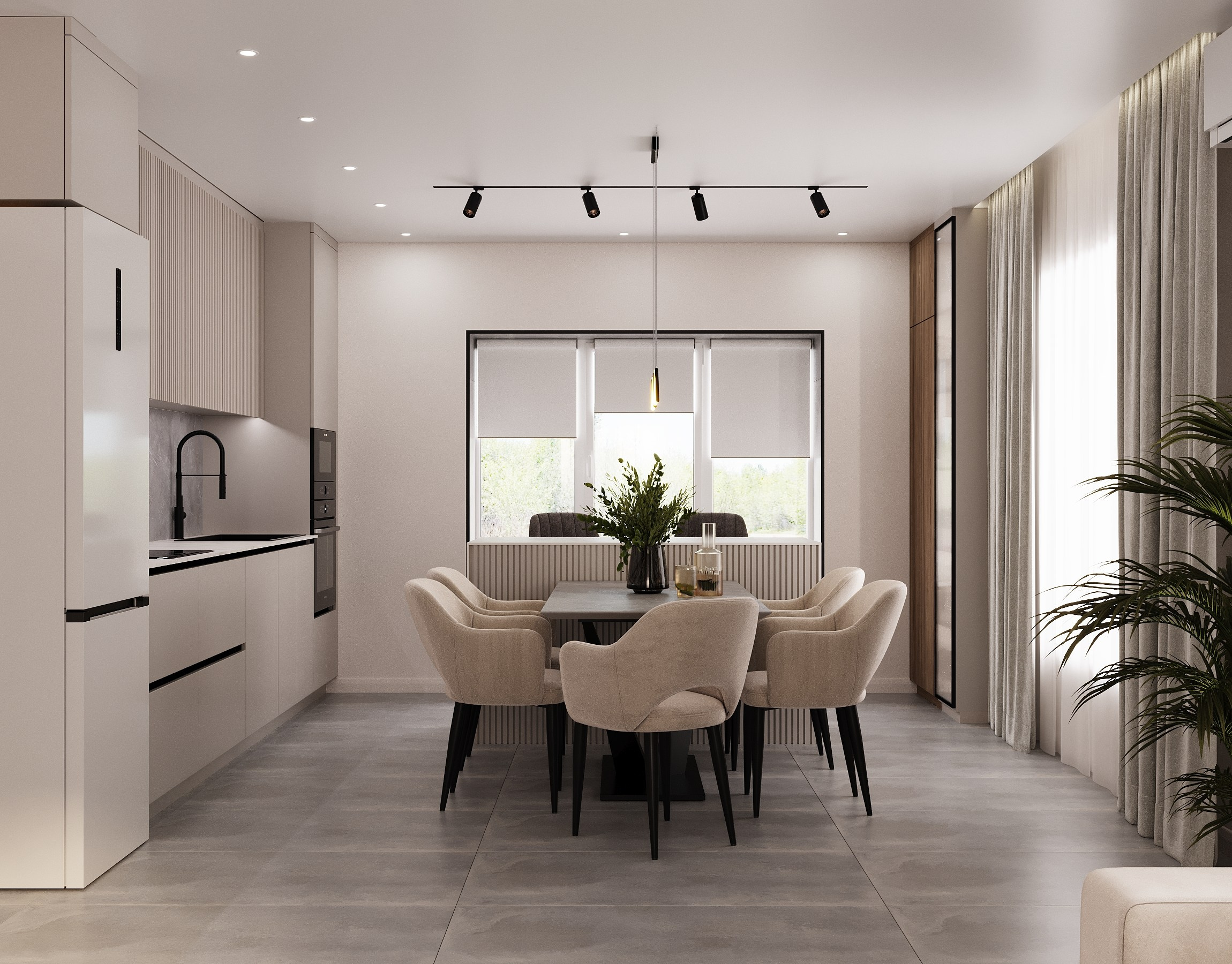 Интерьер дома в п.Врангель. Дизайн интерьера / Дизайн-проект / Лебедь Юлия