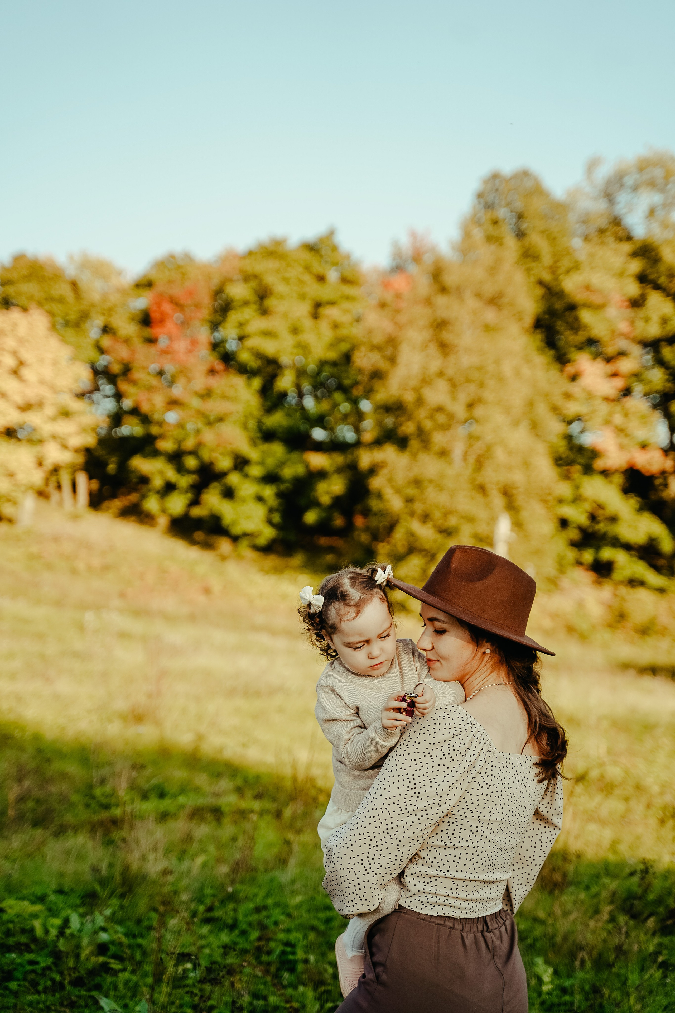 Мама и Дочка Осенняя фотосъемка