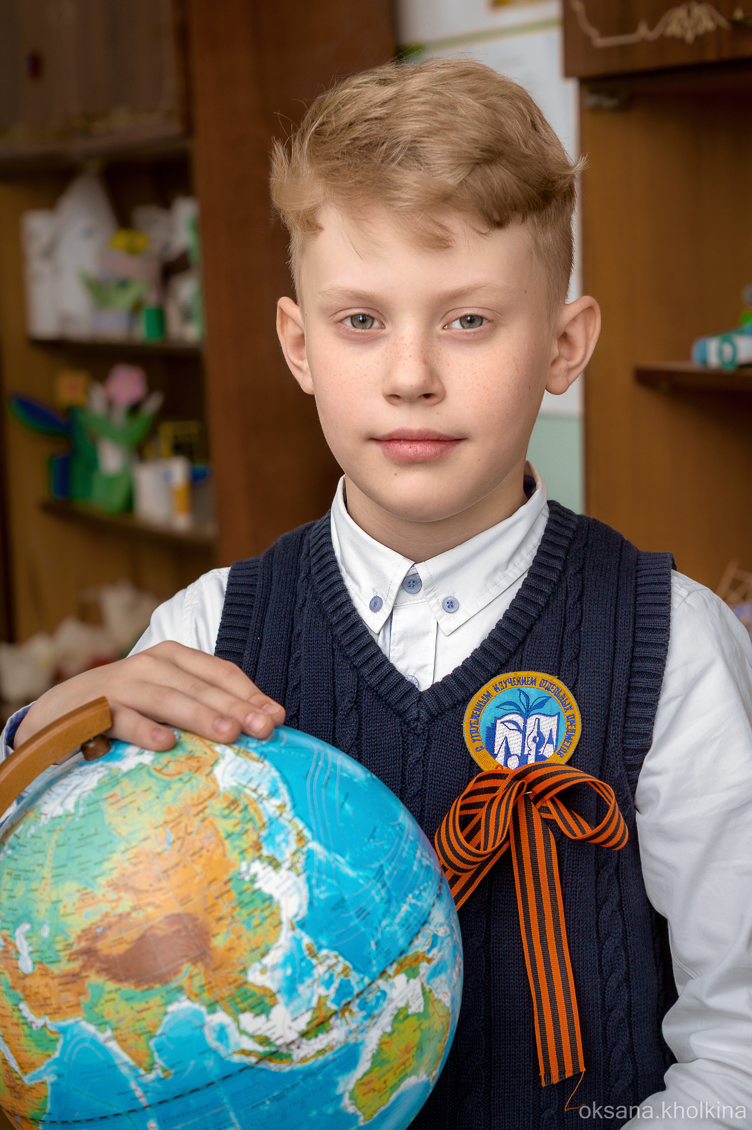Школьная фотосессия, потрет.