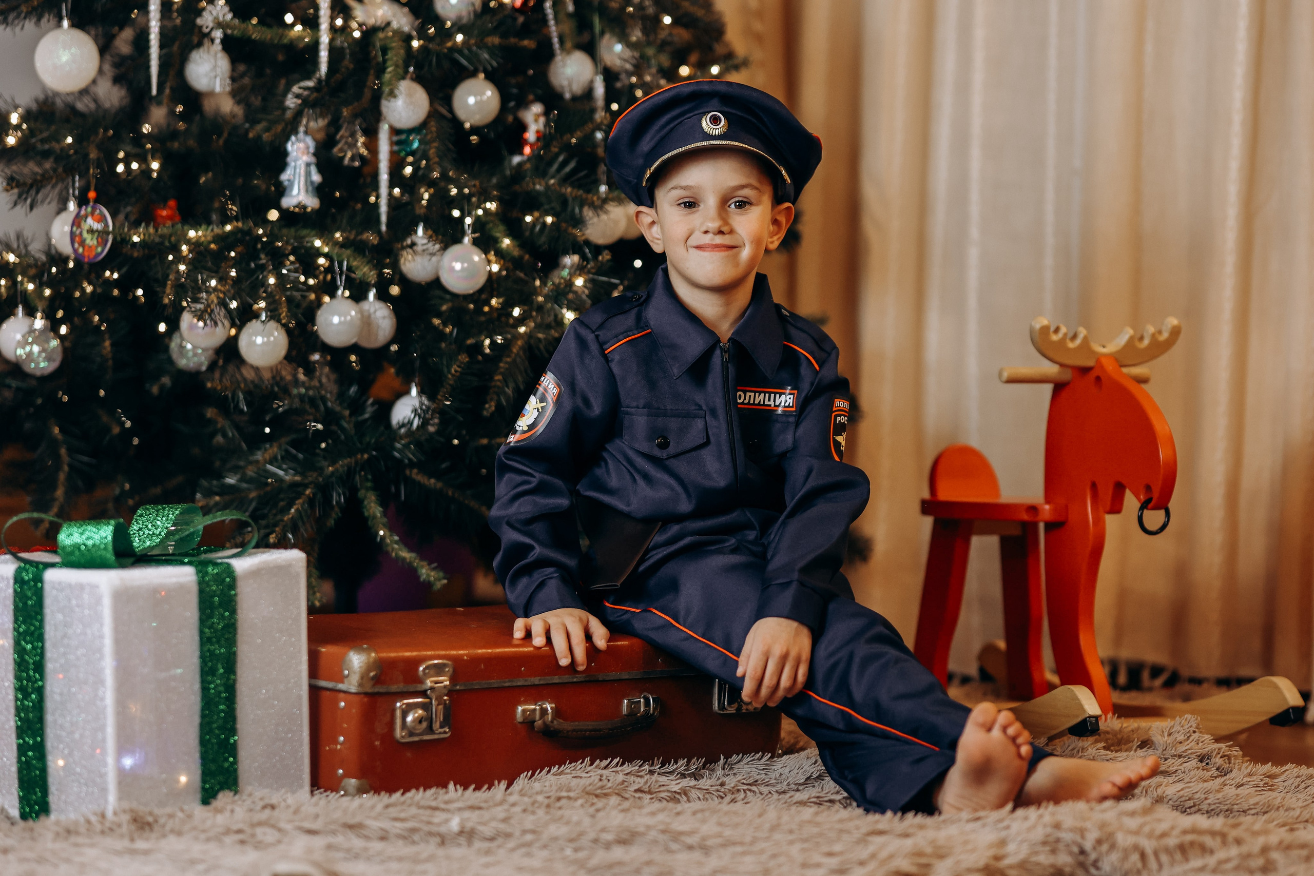 Новогодняя история для Агаты и Левы. Детский и Семейный фотограф Елена Карпушина