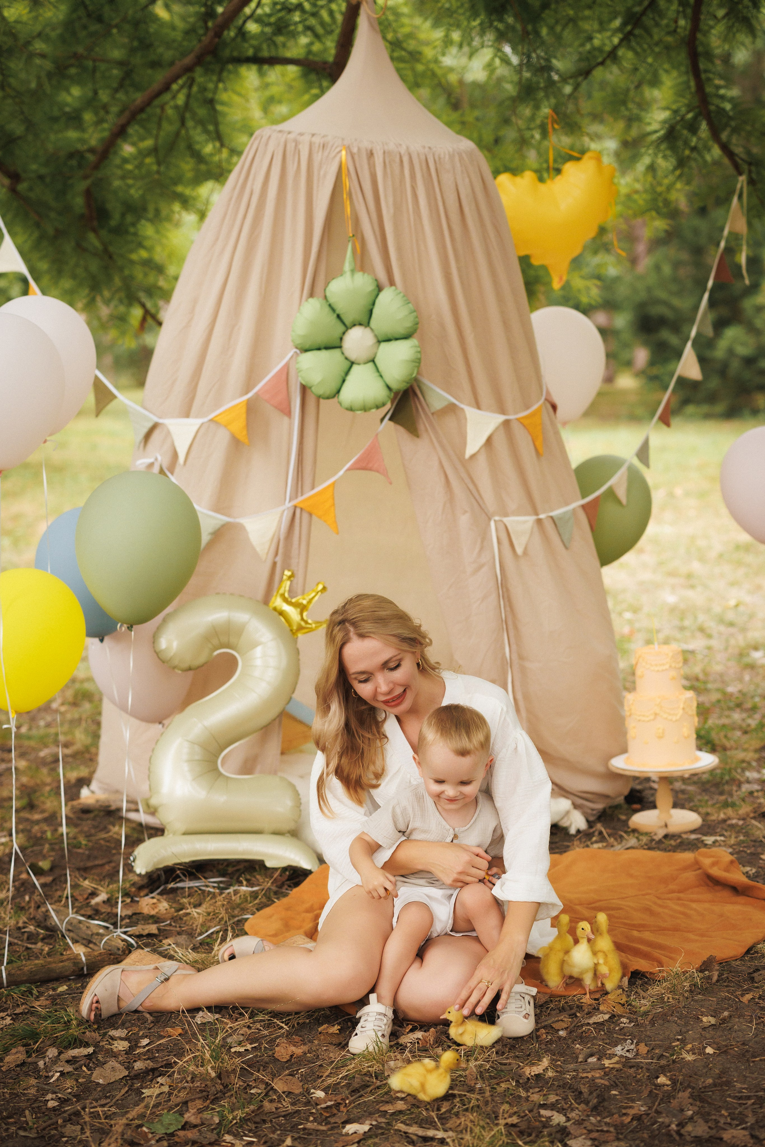 Детская, семейная фотосессия для именинников в парке, город Краснодар. Семейный и детский фотограф в Краснодаре Анна Трашкова