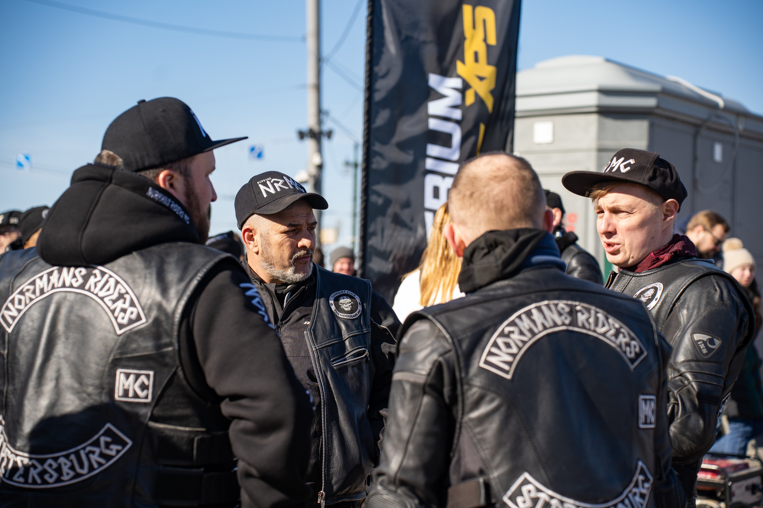 Весенний прохват мотоклуба Normans Riders MC. Концертный и репортажный фотограф в Санкт-Петербурге Слава Пахомов