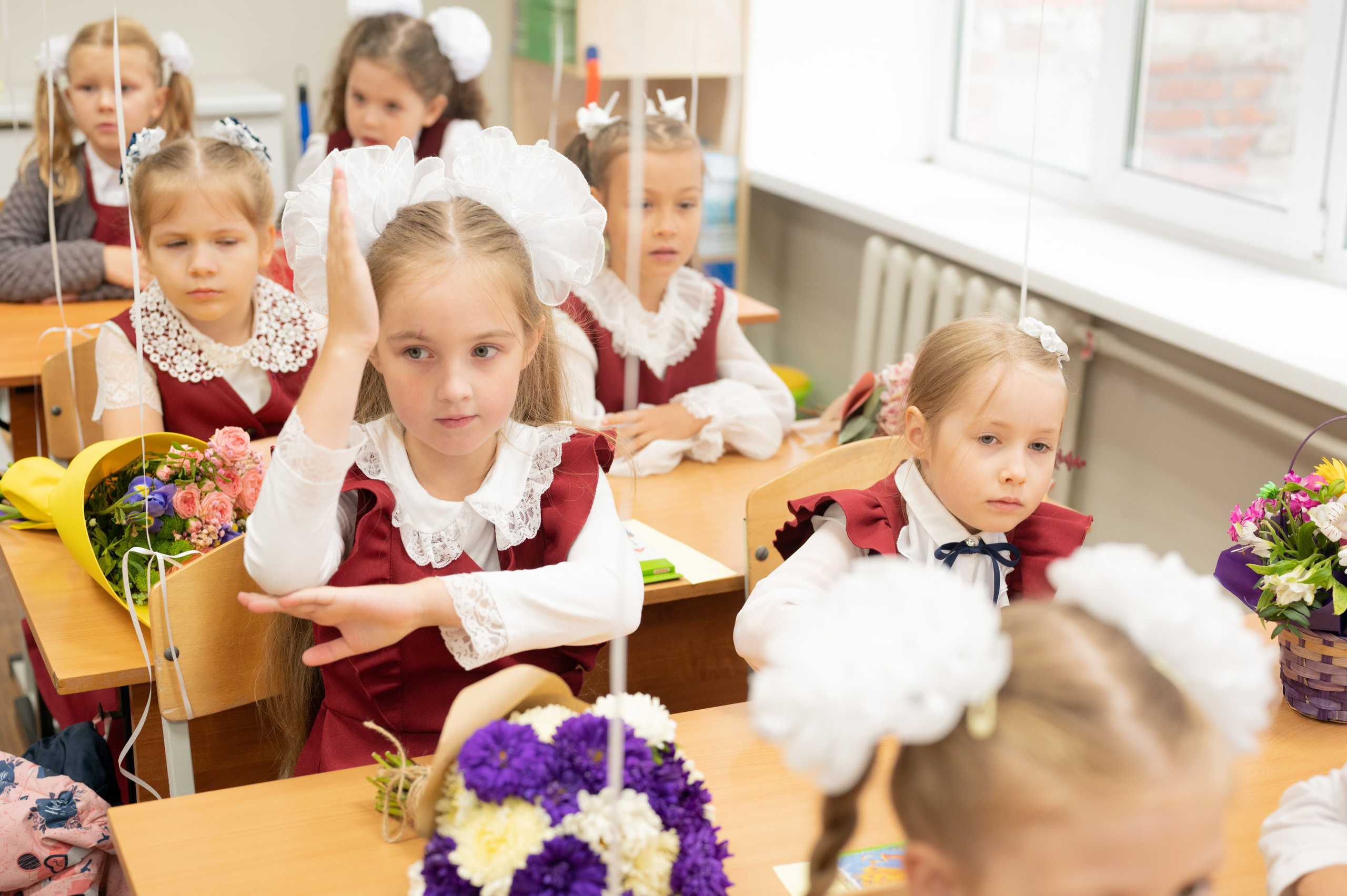 1 сентября 1 К 16 гимназия репортаж, линейка +в классе. Фотограф новорожденных, семейный детский в Тюмени Татьяна Морозова