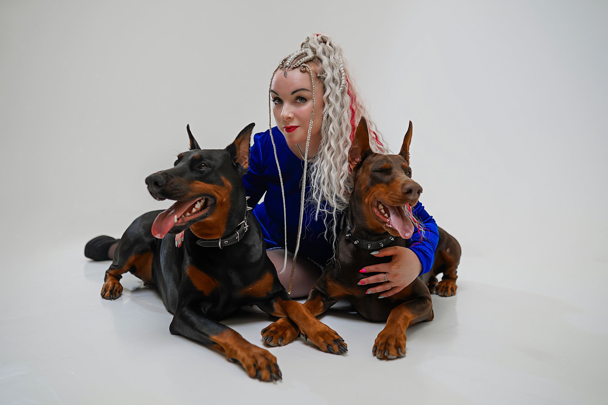 Фотосессия с доберманами. Семейный и детский фотограф в Кирове Сильвия Михеева