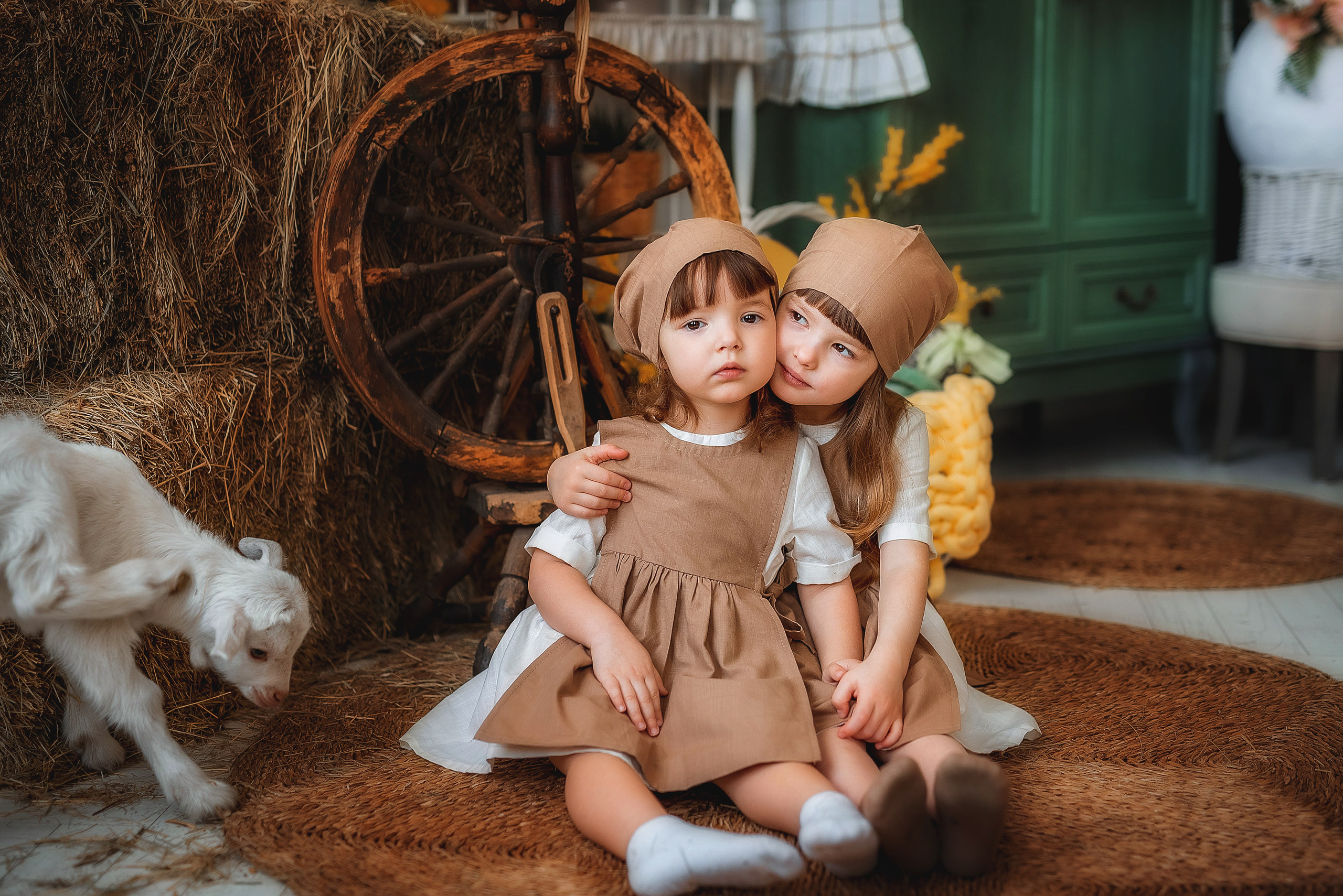 Пасхальная фотосессия с козленком. Семейный, детский фотограф в Воронеже Анна Никитина