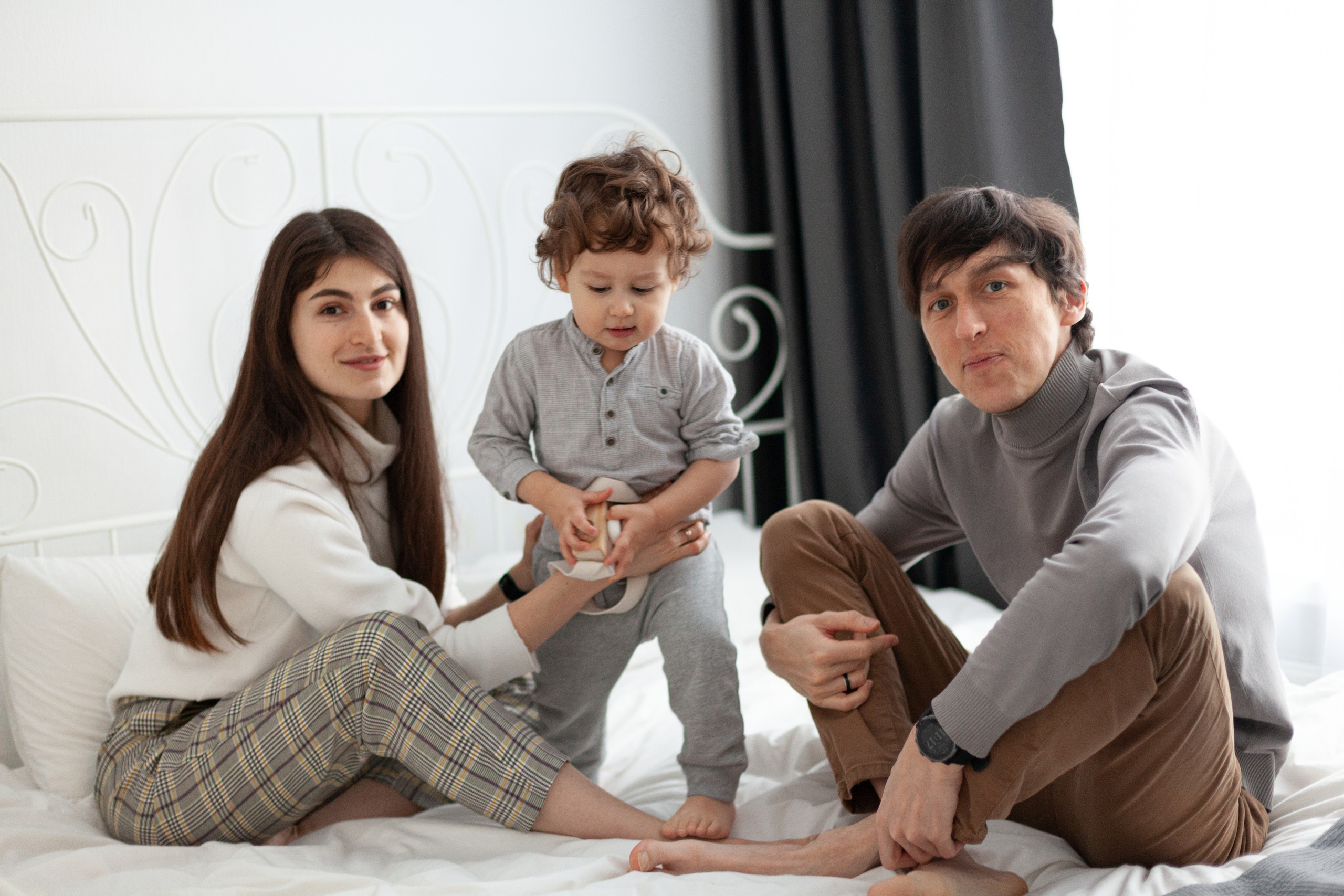 Семейная домашняя фотосессия. Детский и контент фотограф Надя Волкова Санкт-Петербург