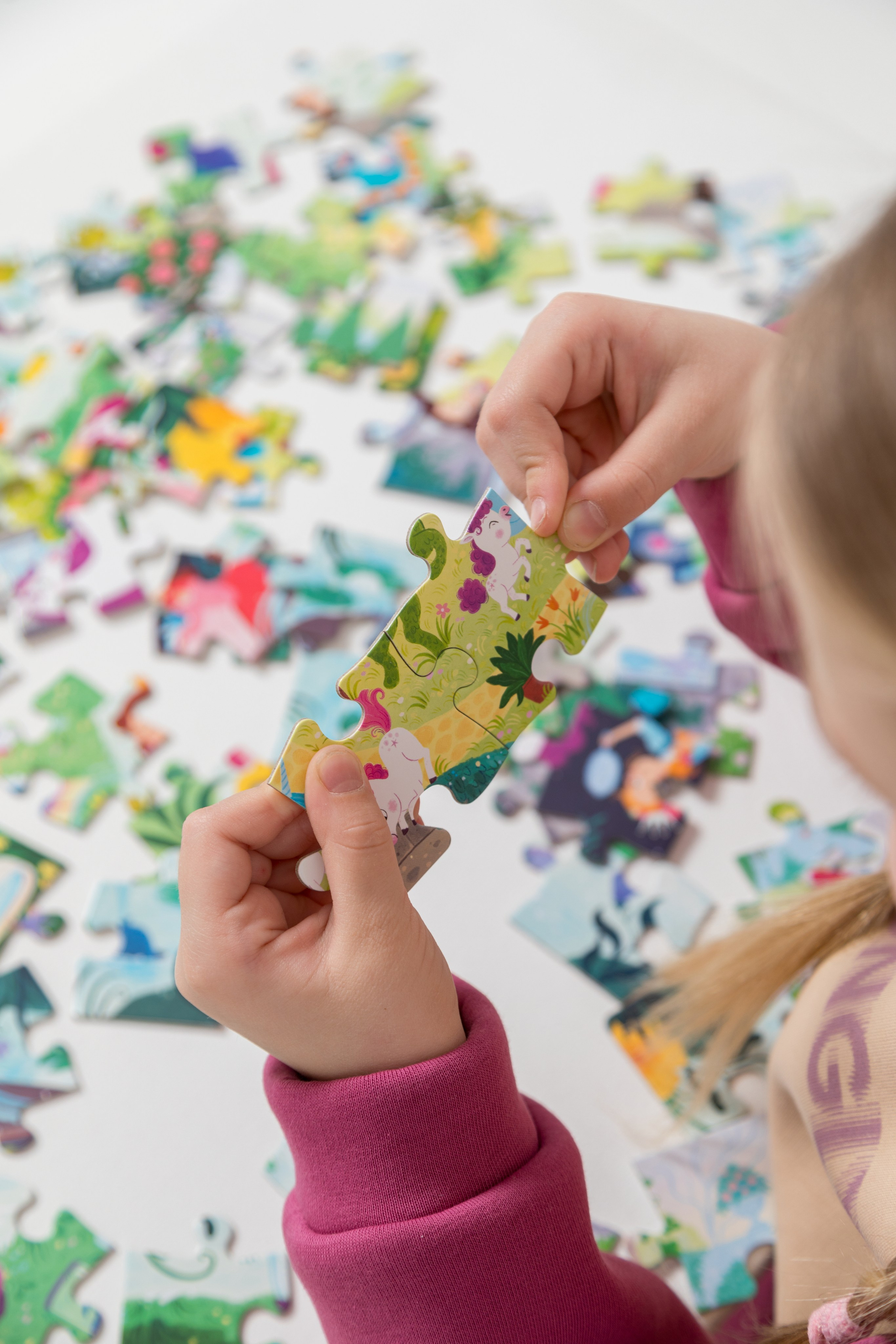 Имиджевая и каталожная съёмка для бренда детских пазлов. Детский и контент фотограф Надя Волкова Санкт-Петербург