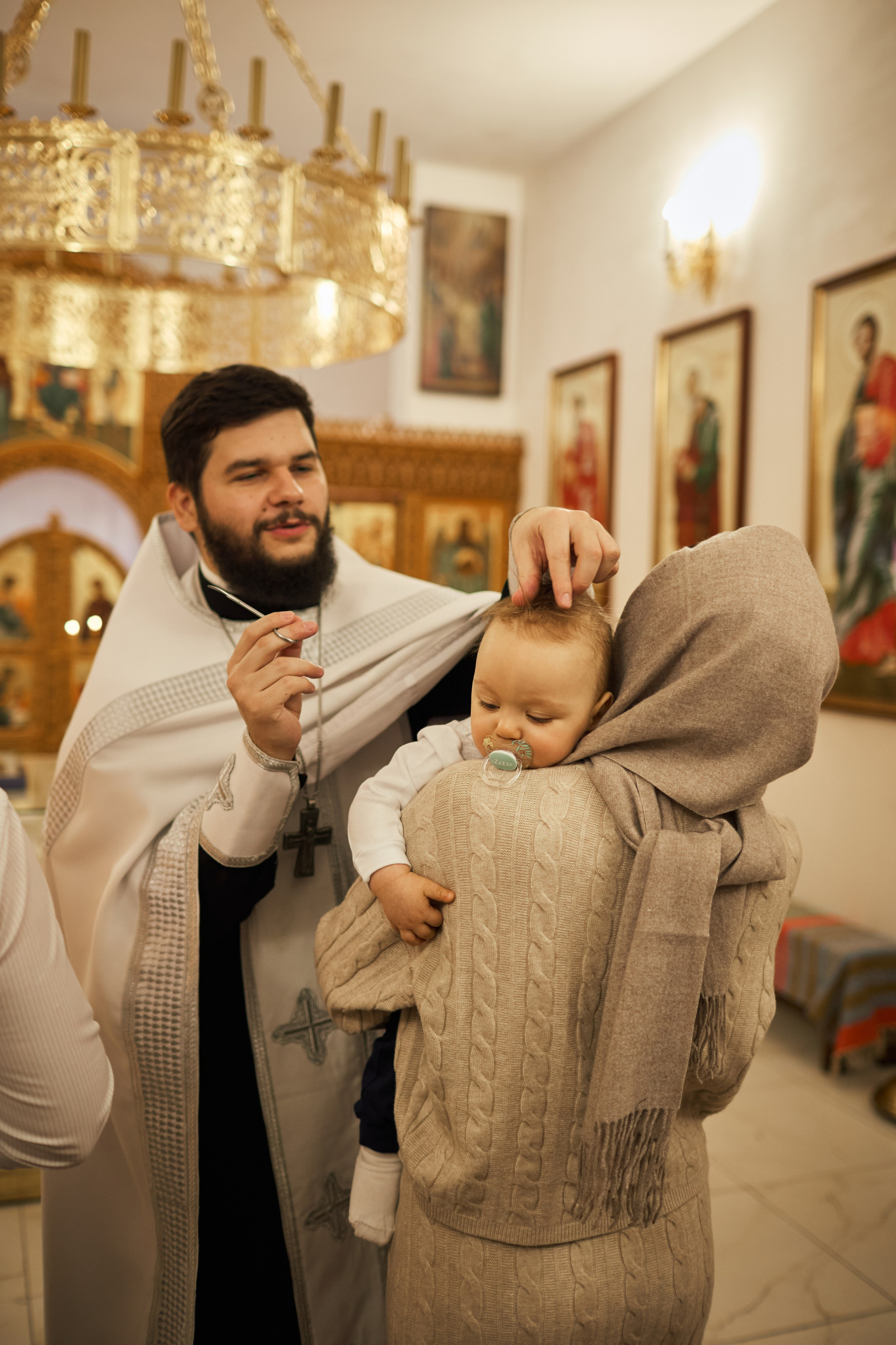 Таинство Крещения. Фотограф Москва|Ясенево Яна Новокрещенных