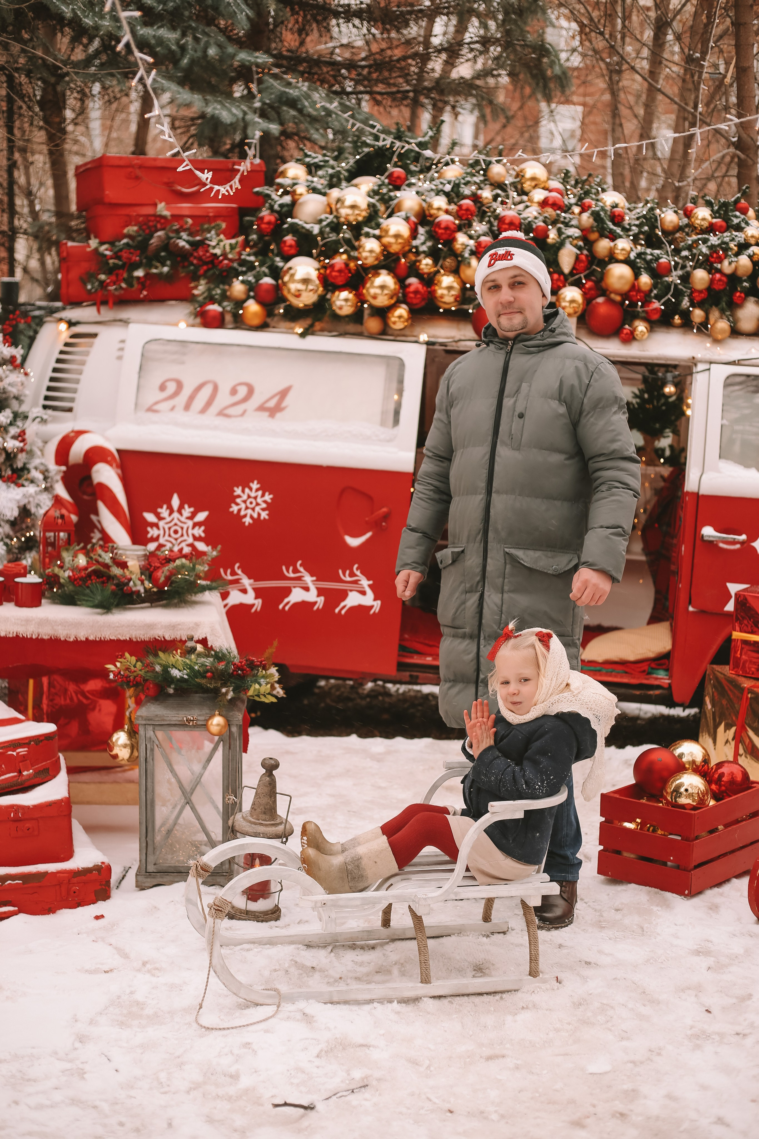 Сhristmas BUS 2024. Семейный фотограф в Москве и МО Варвара Шаранова