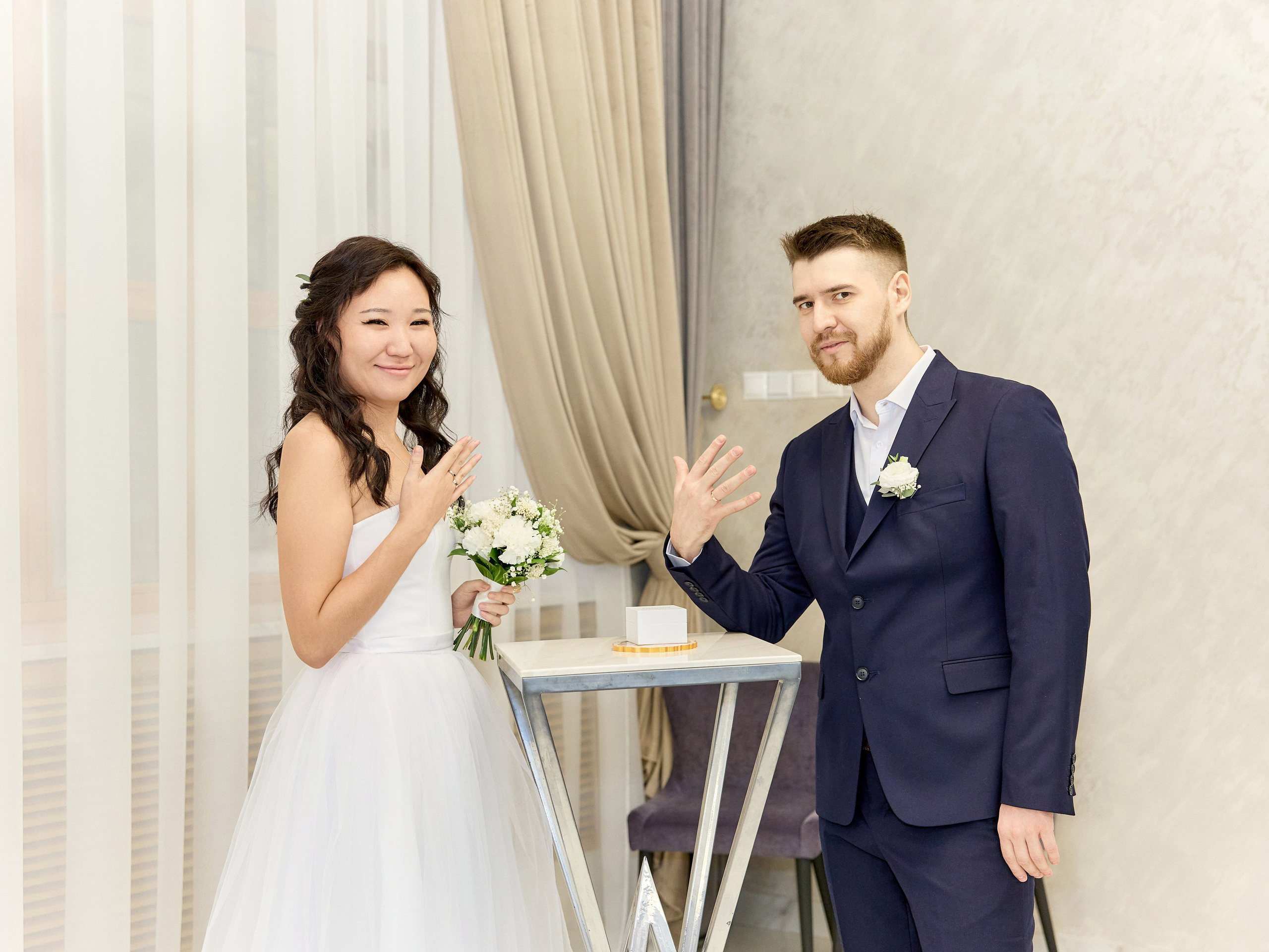 Регистрация брака в Кутузовском ЗАГСе в Москве Александры и Феора