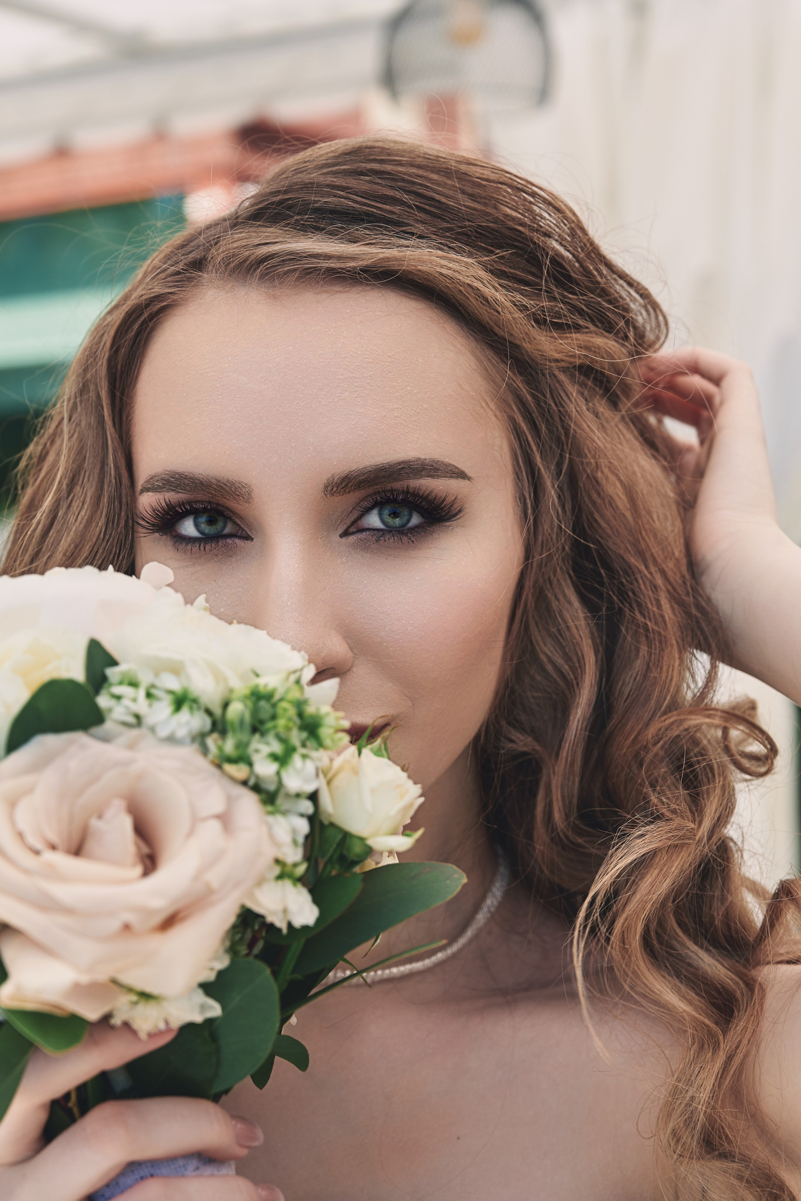 Портрет невесты, нежный взгляд, документальный фотограф