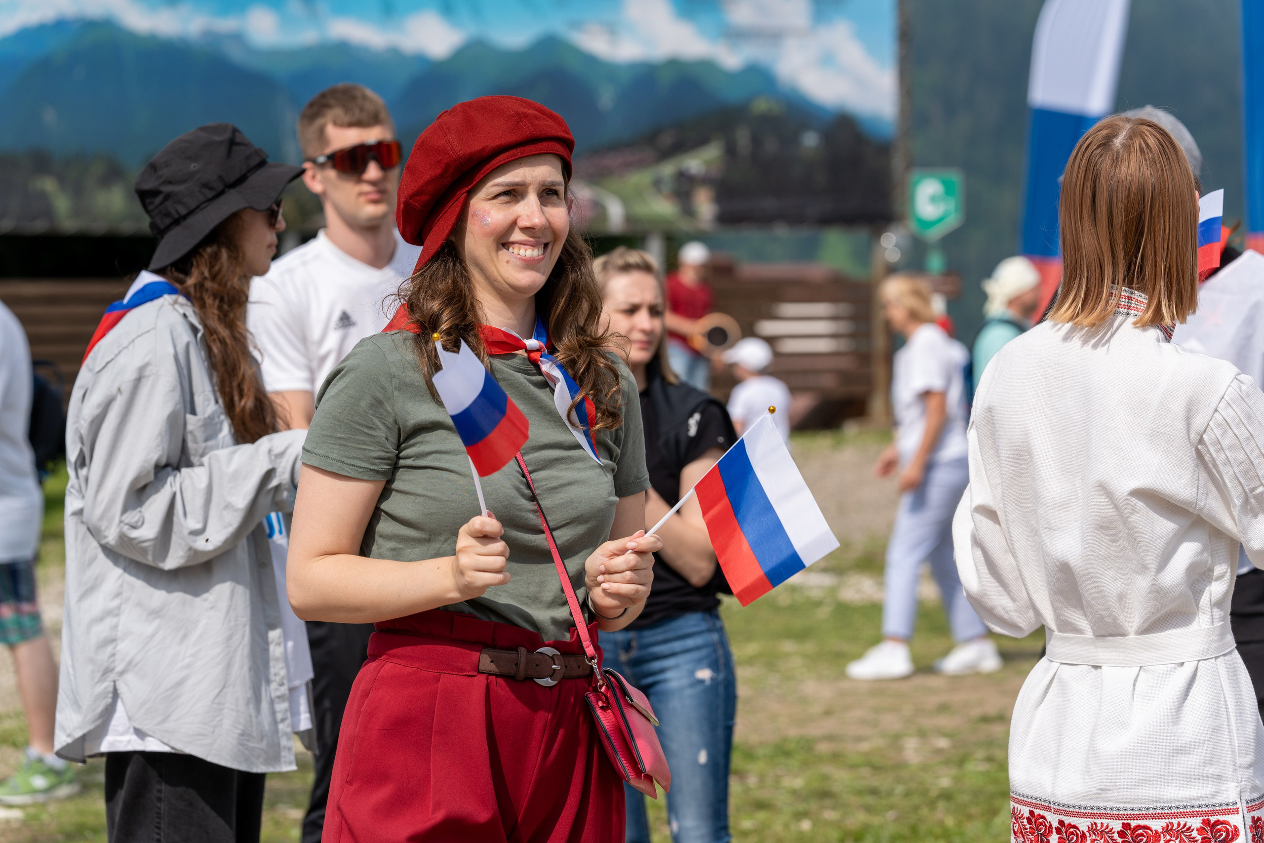 День России на курорте Газпром 2023. Репортажный фотограф в Красной Поляне и Сочи Павлюченко Екатерина