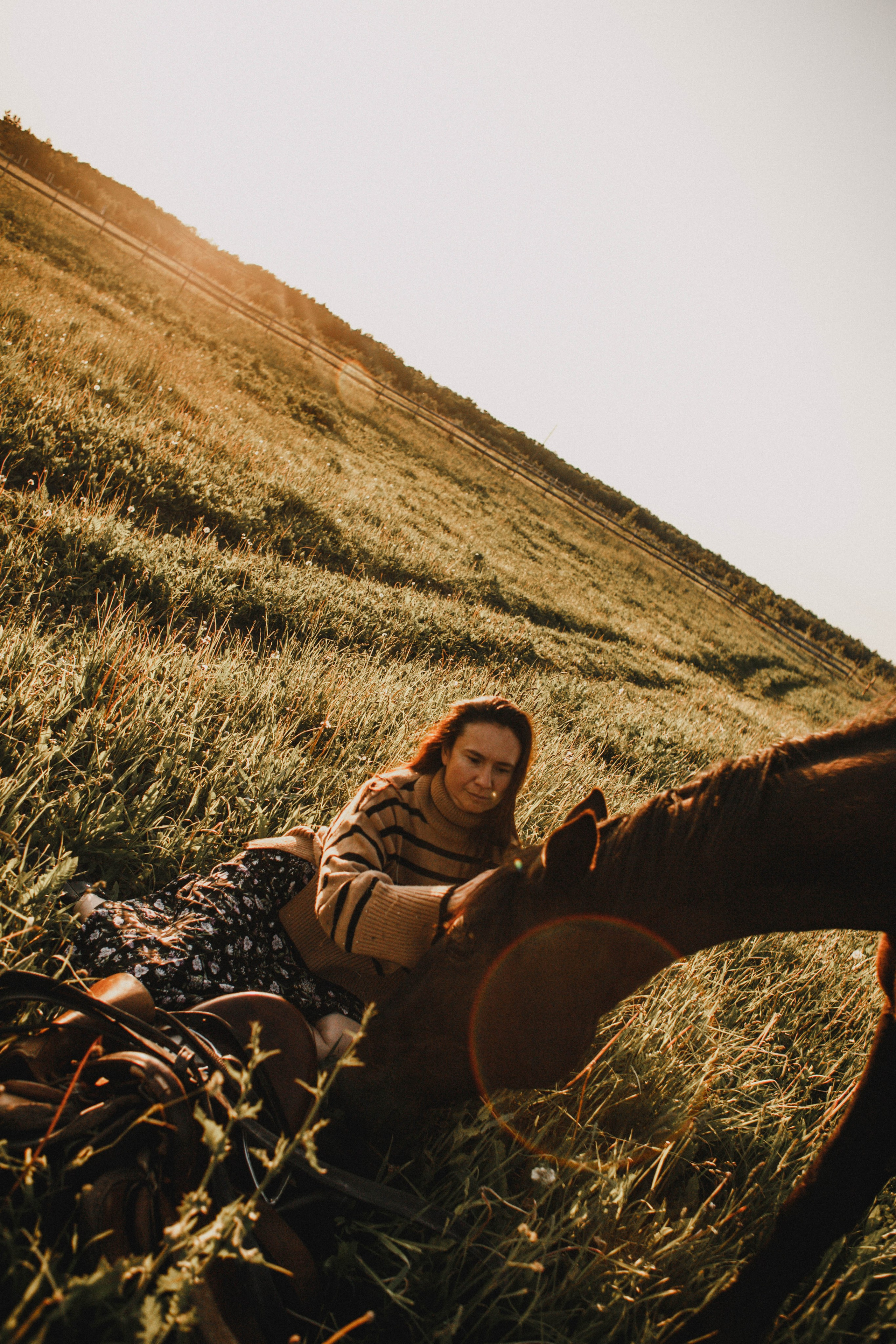 Варвара. Лошади. Закат. Фотограф в Нижнем Новгороде
