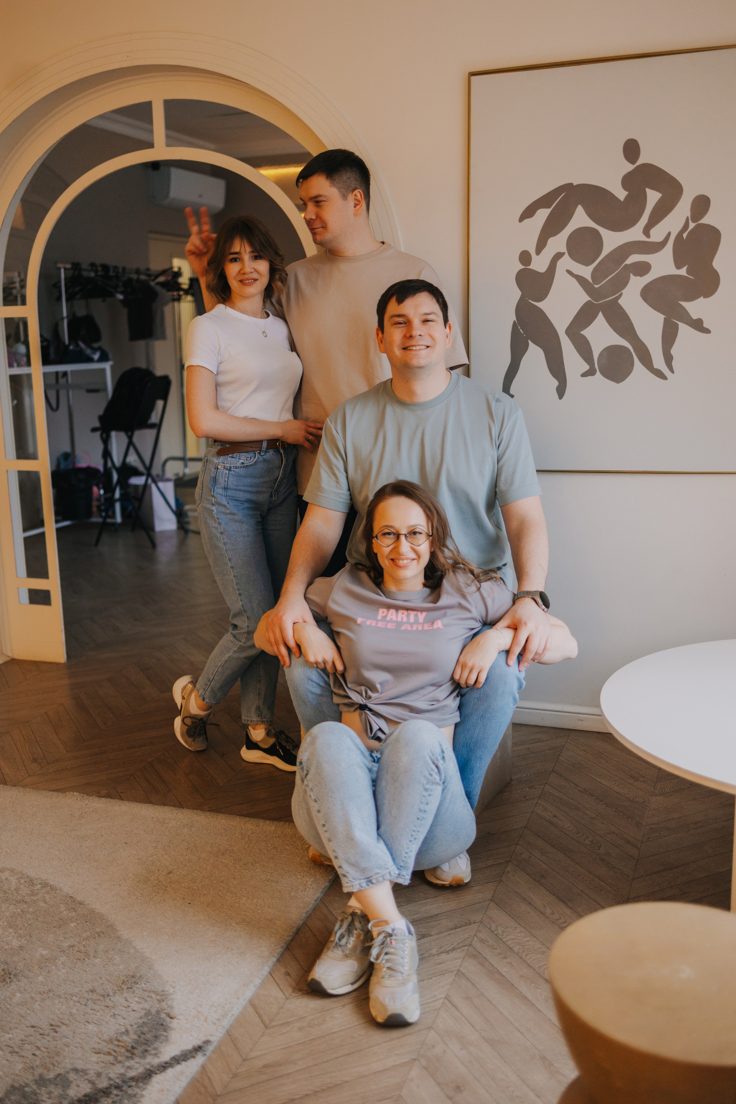 Большая семья. Домашняя фотосессия