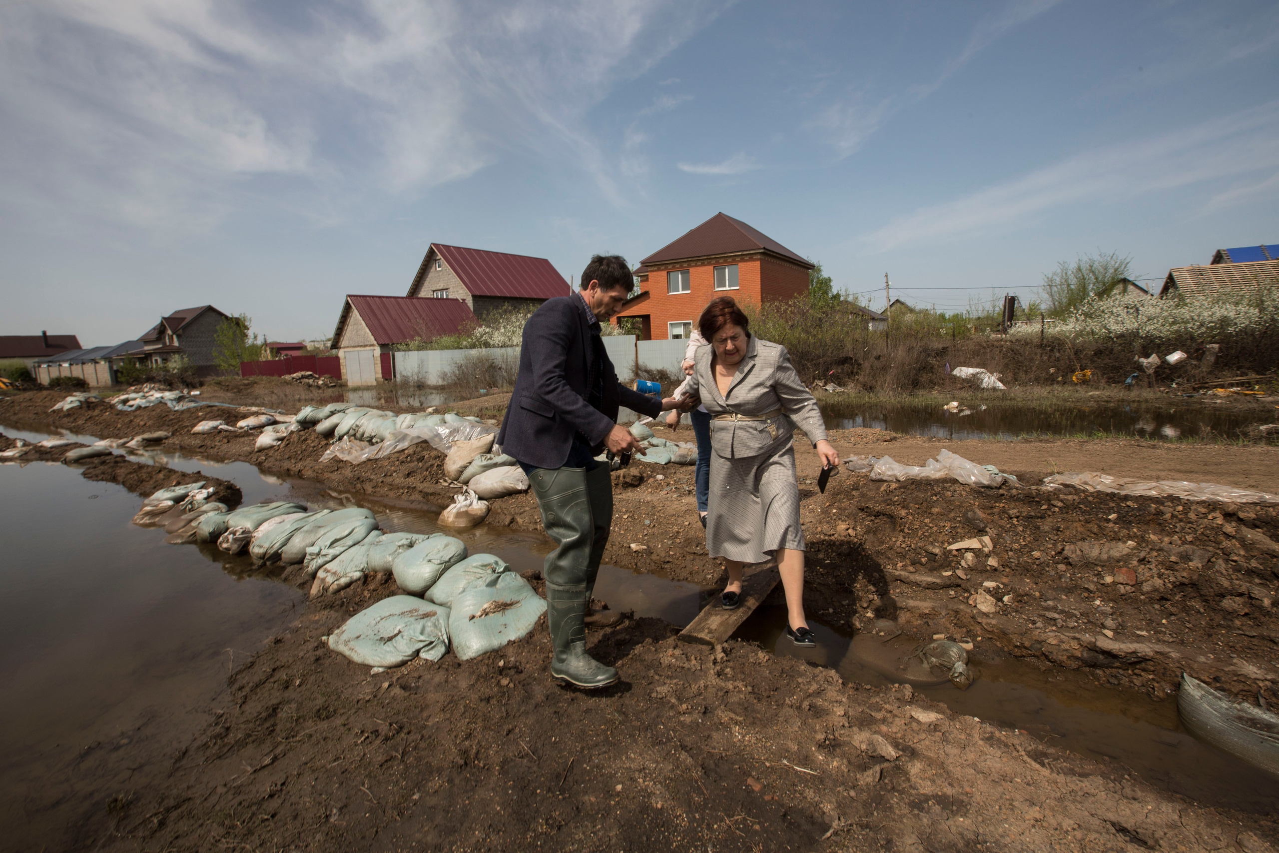 Наводнение в Оренбургской области. Фотограф Анна Барне