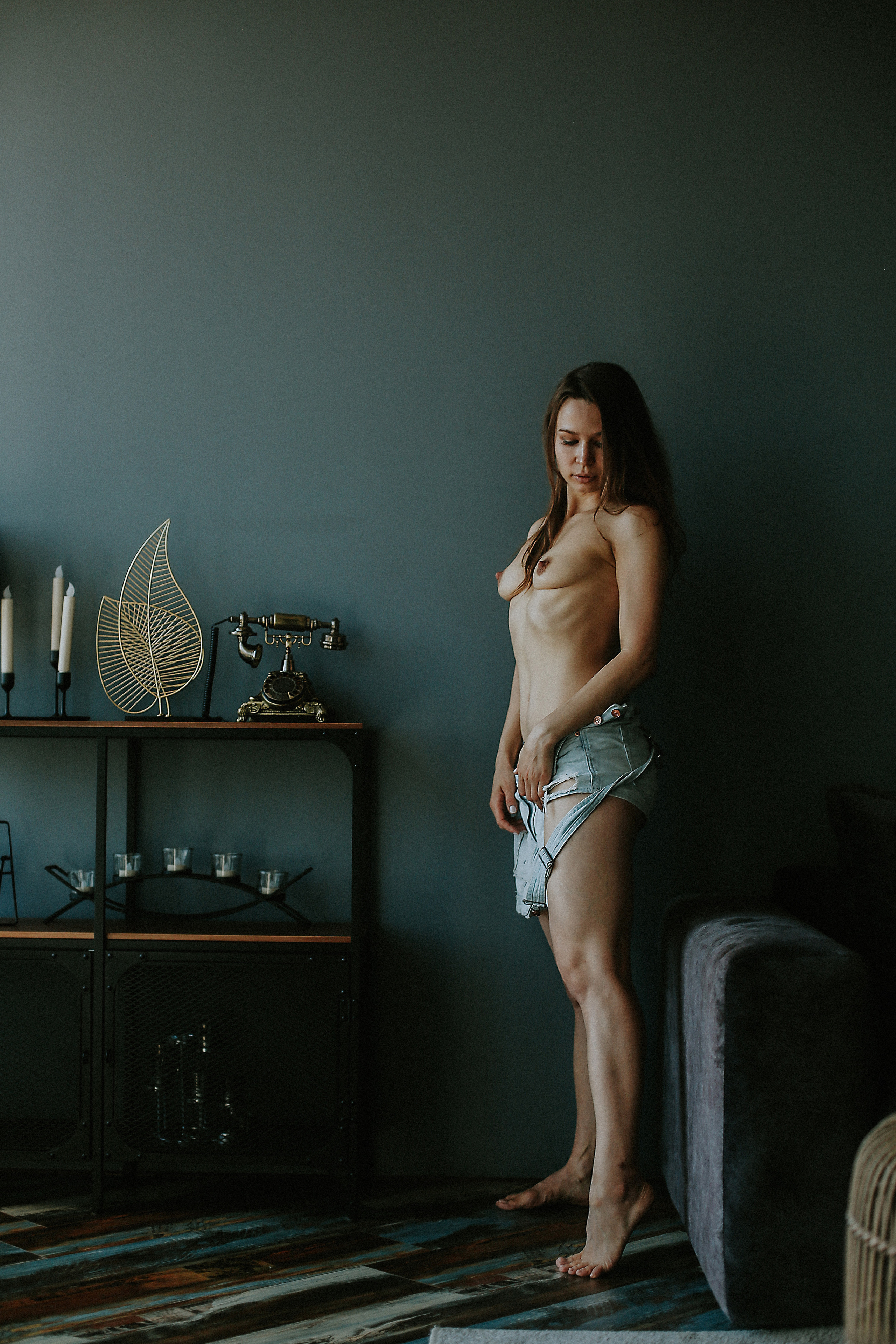 Студийная съемка Марии. Фотограф Антон Чупринин