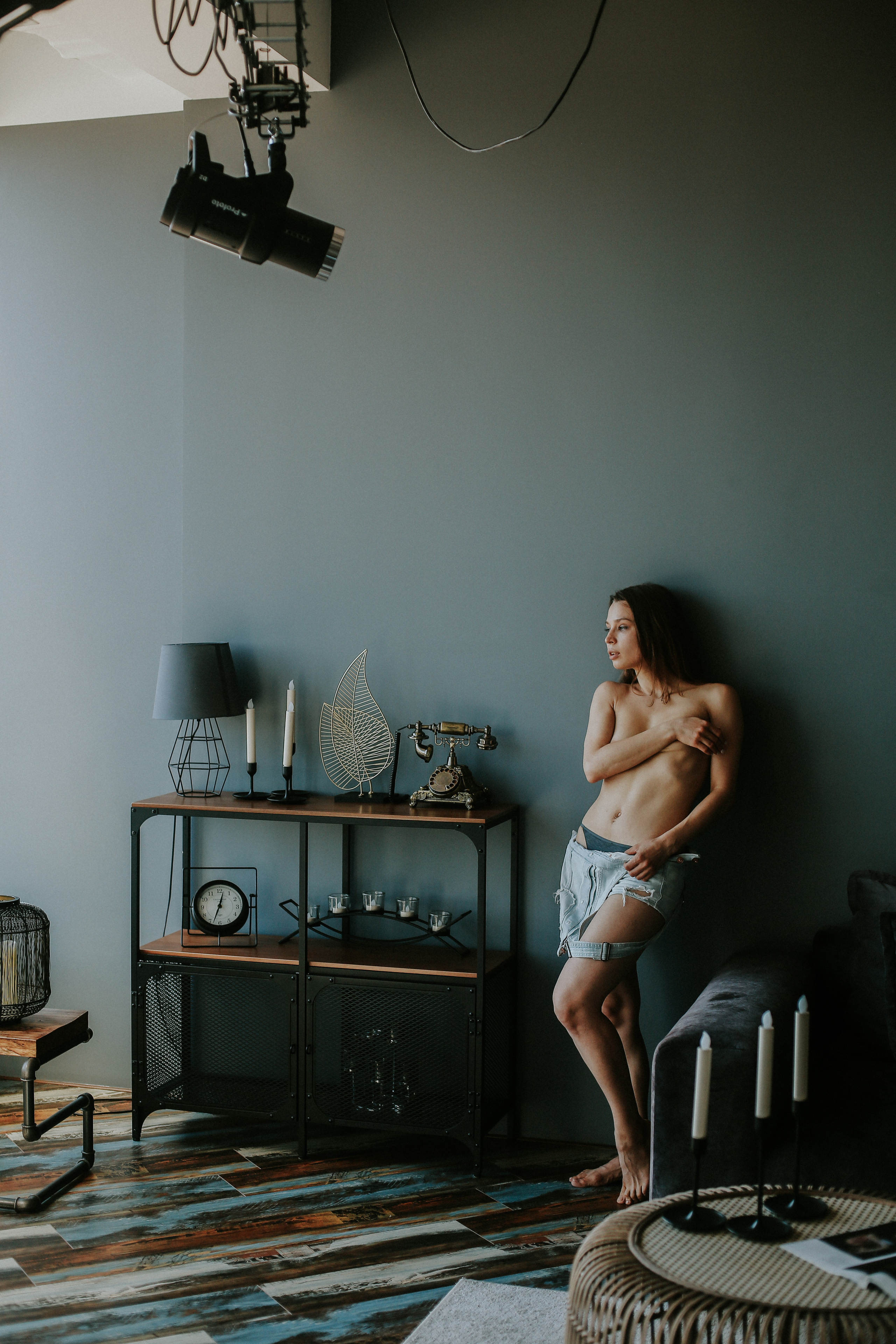 Студийная съемка Марии. Фотограф Антон Чупринин