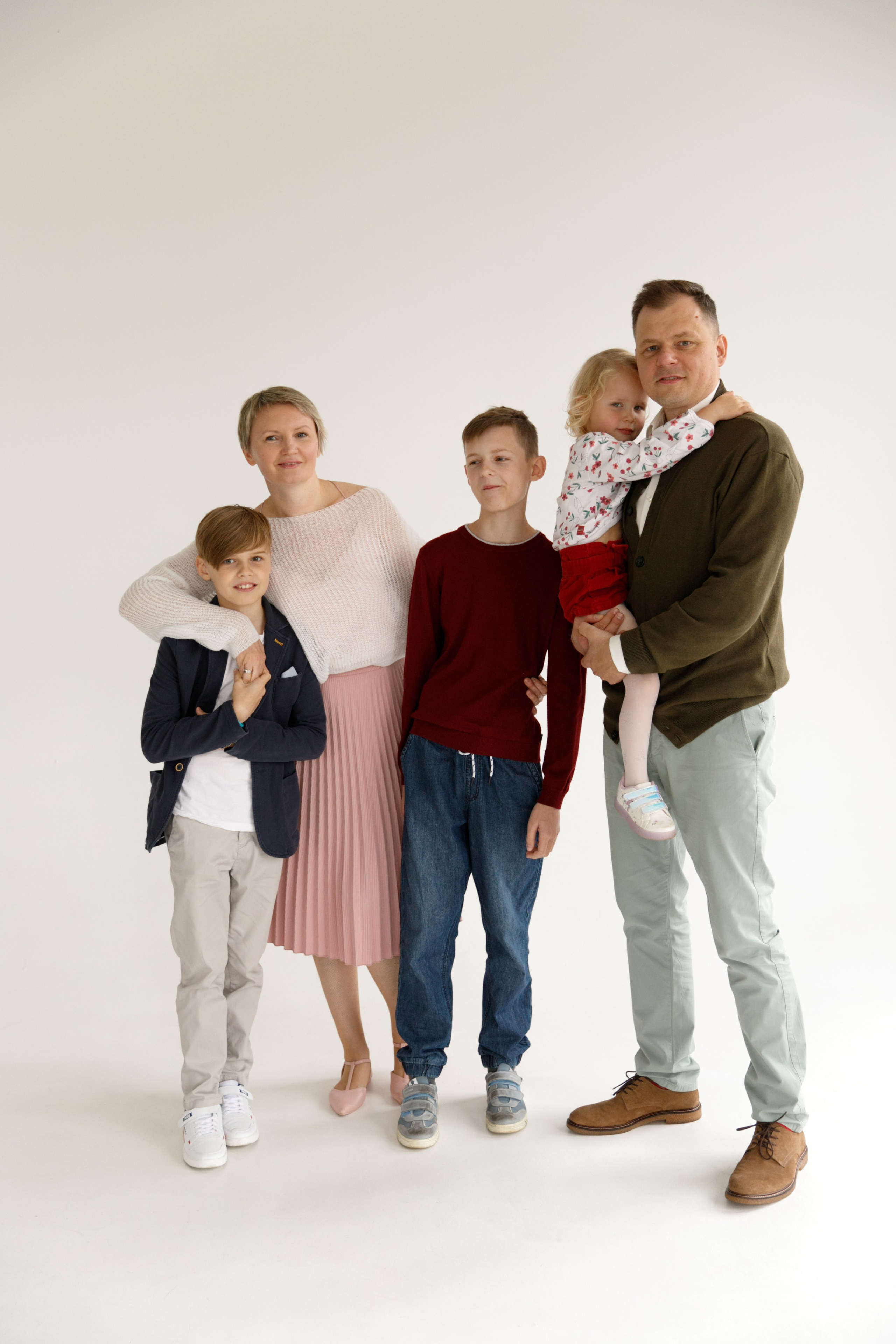 Дружная семья. Фотограф Москва и МО Анастасия Пясковская