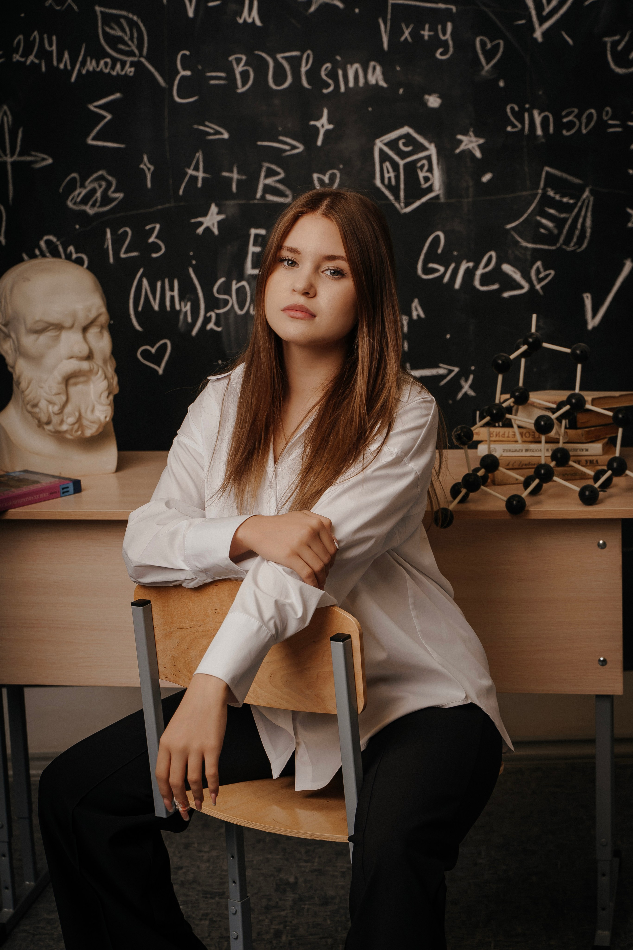 11 класс ст. Старощербиновская в школе. Контент-фотограф Власова Валентина, г. Ейск, ст. Старощербиновская