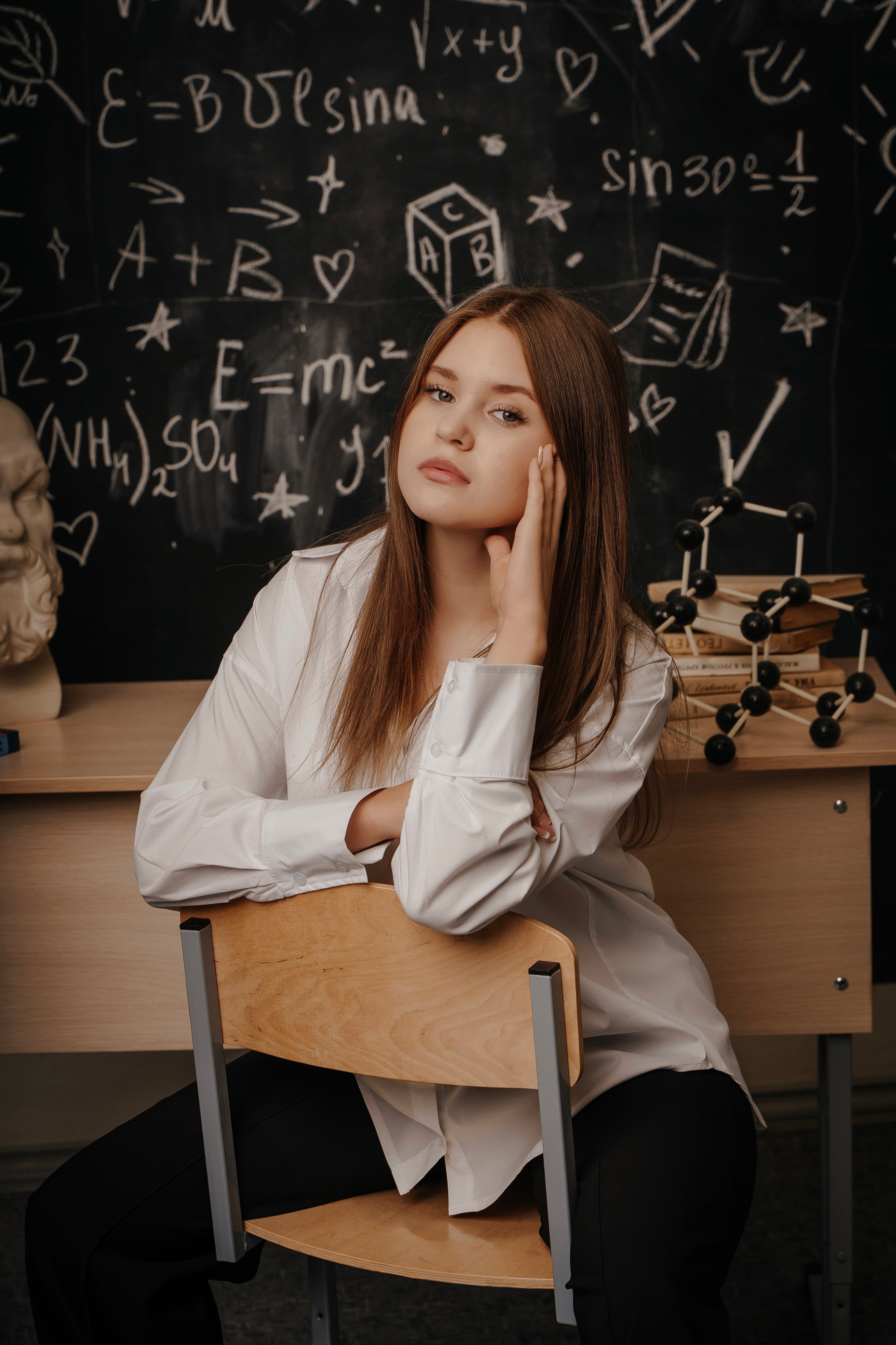 11 класс ст. Старощербиновская в школе. Контент-фотограф Власова Валентина, г. Ейск, ст. Старощербиновская