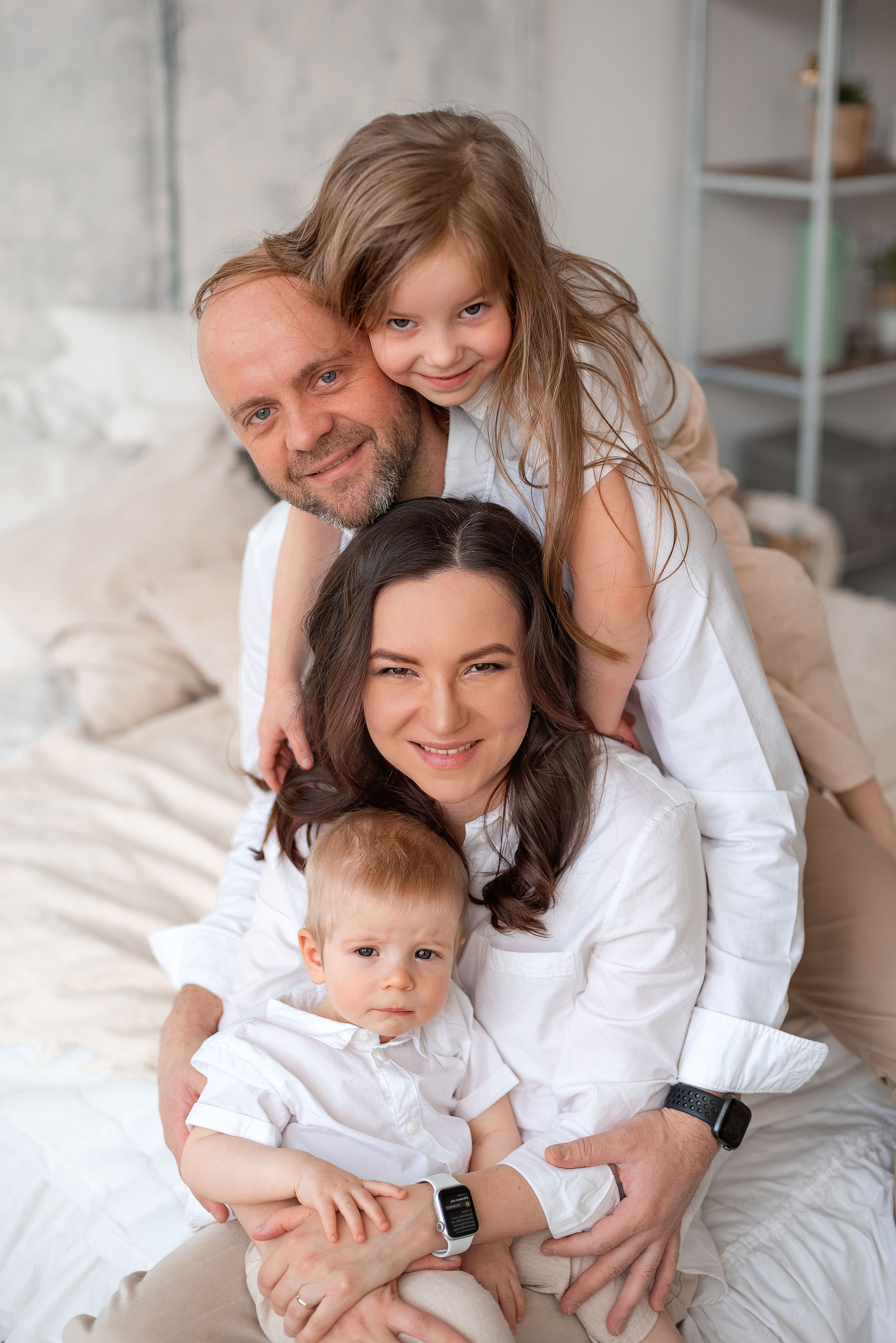 Даша и семья. Фотограф Юлия Кондратьева