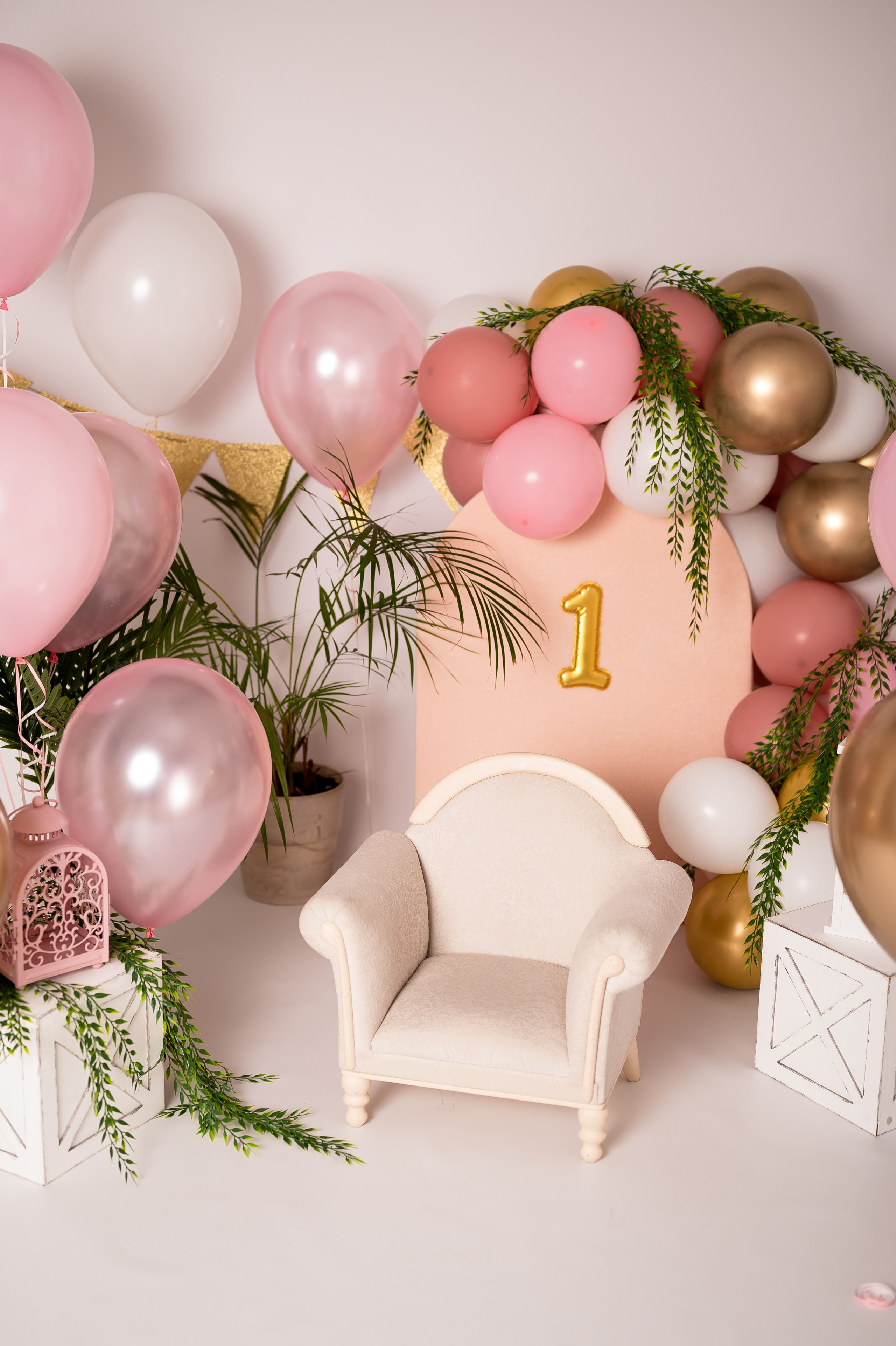 Декоры на Первые годики. Детский и семейный фотограф в Красноярске. Фотосессии новорожденных малышей до 1 месяца