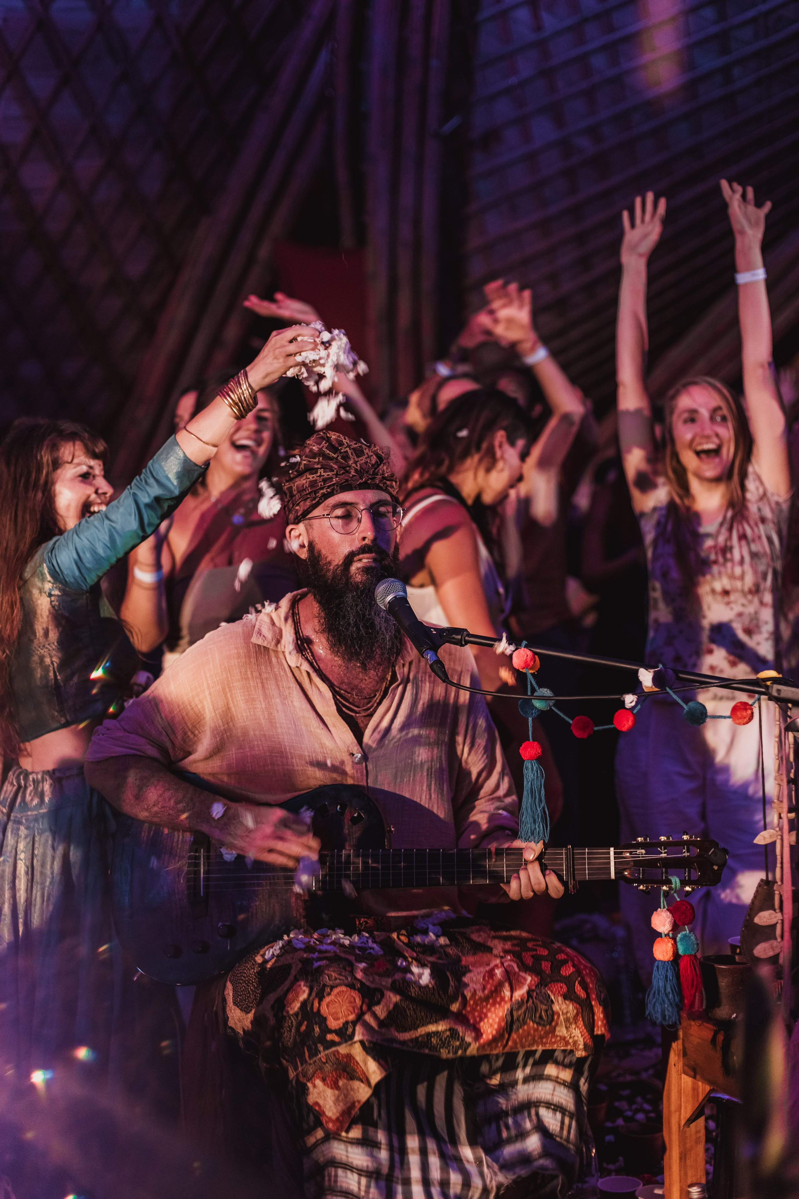 Hanuman Project kirtan at Alchemy april. Mariam Bagdasaryan